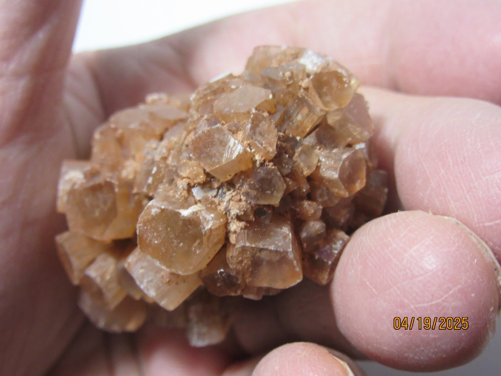 Aragonite Brown Crystal 2 3/16″ Mineral Morocco Collectible ABCMC-358