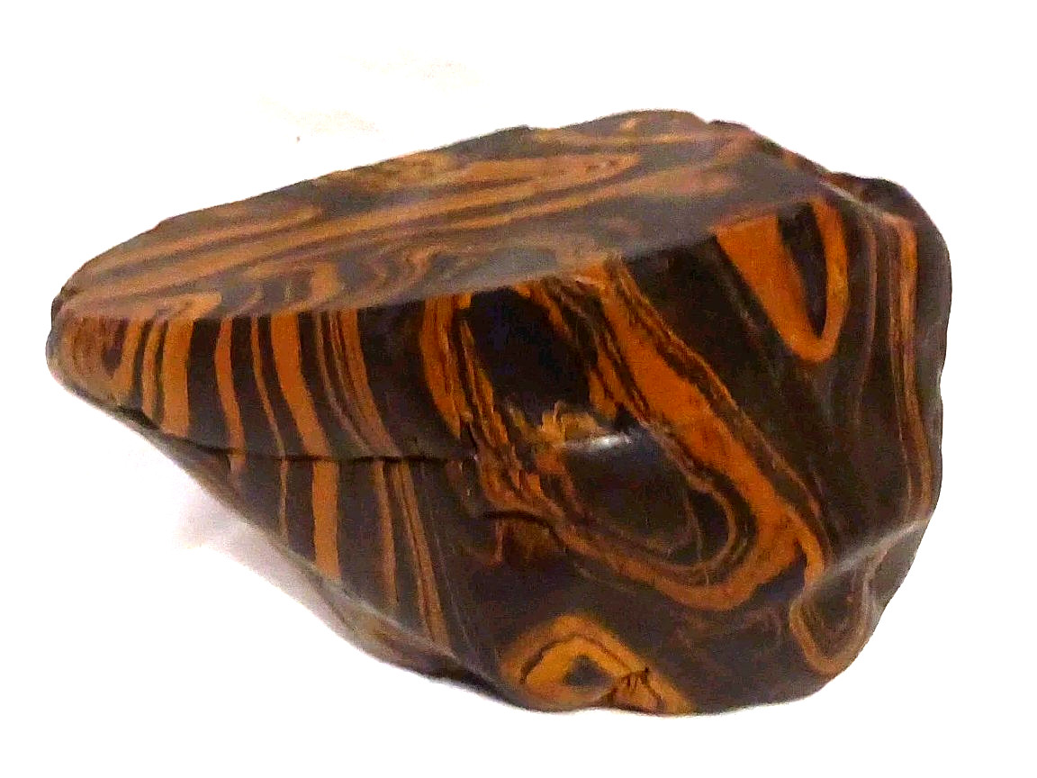 Rare Wyoming Banded Iron Formation BIF Display Rock Cut & Polished Display Tiger