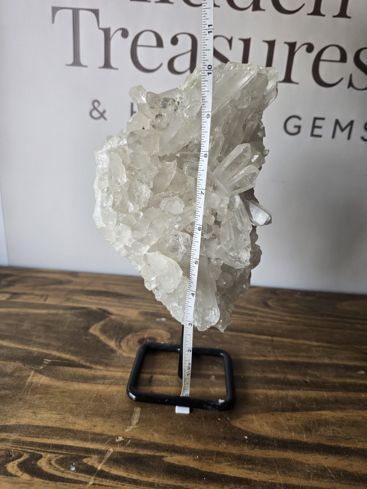 Massive Natural Quartz Crystal On A Stand – 6.7 Pounds