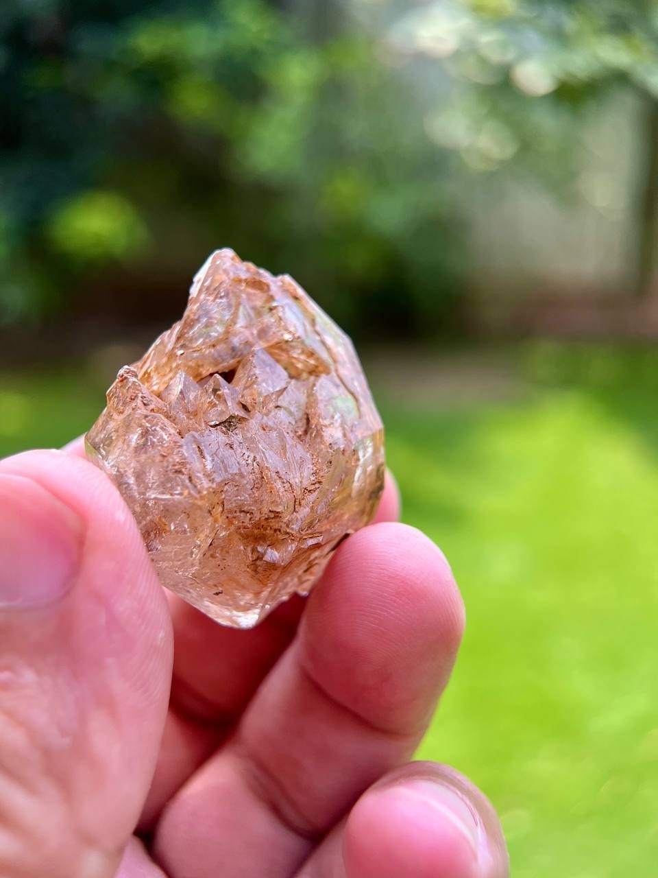 25 Grams Superb Fully Natural Clay Included Window / Fenster Quartz Crystal