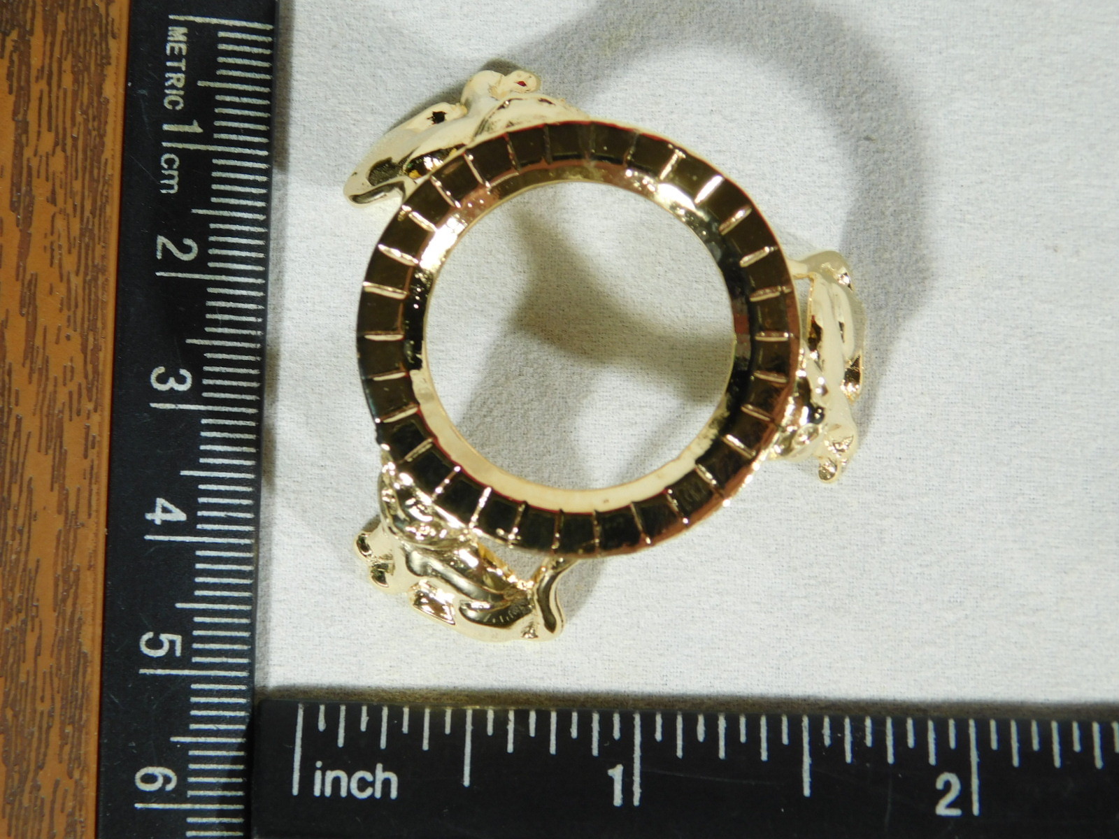 Sphere Display Stand Gold Color CAT Design Small Size