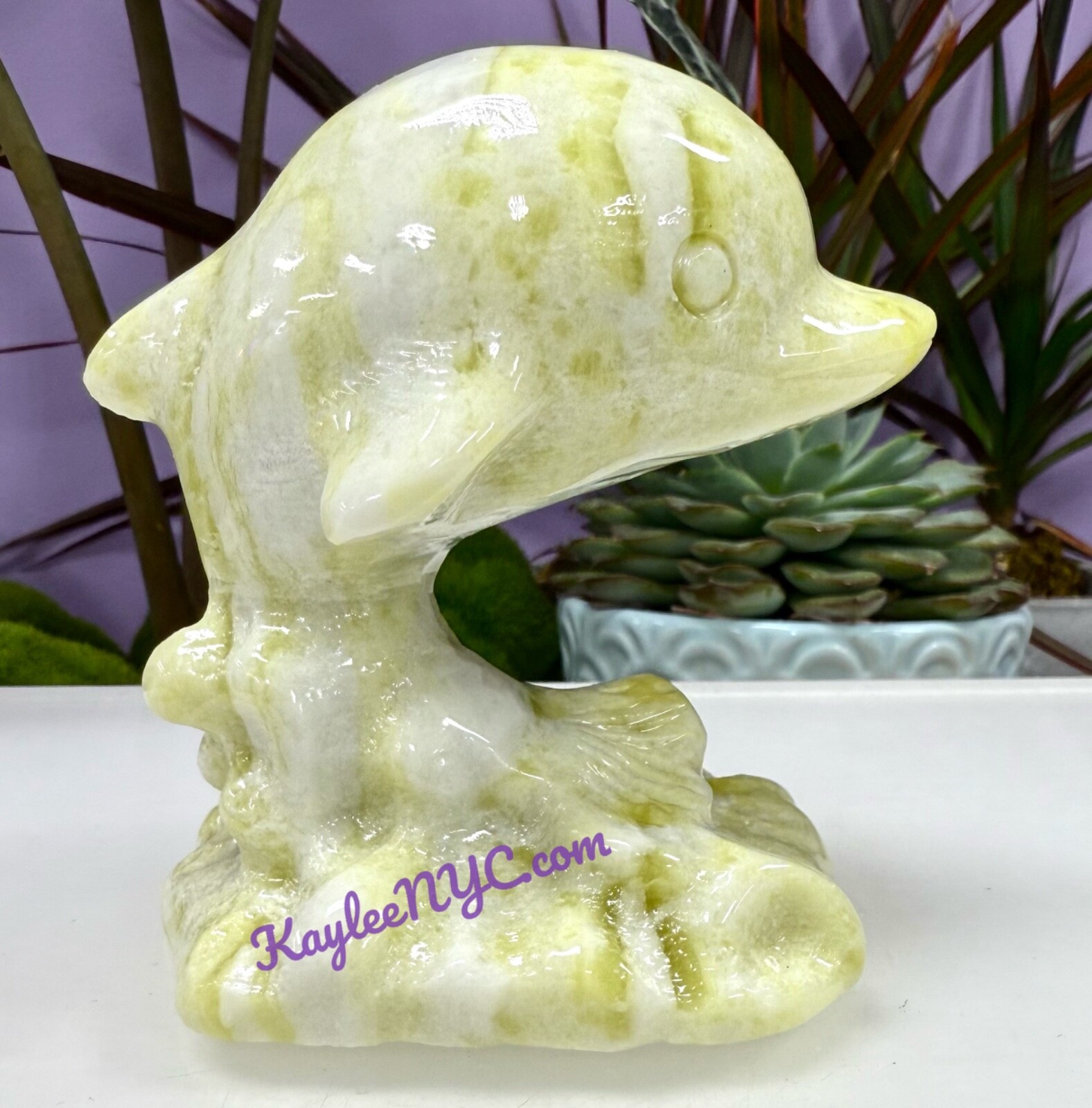 Wholesale Lot 3 Pcs Natural Lantian Jade Dolphins Crystal Healing Energy