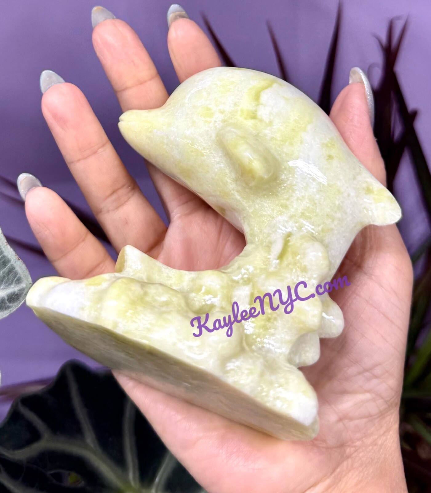 Wholesale Lot 3 Pcs Natural Lantian Jade Dolphins Crystal Healing Energy