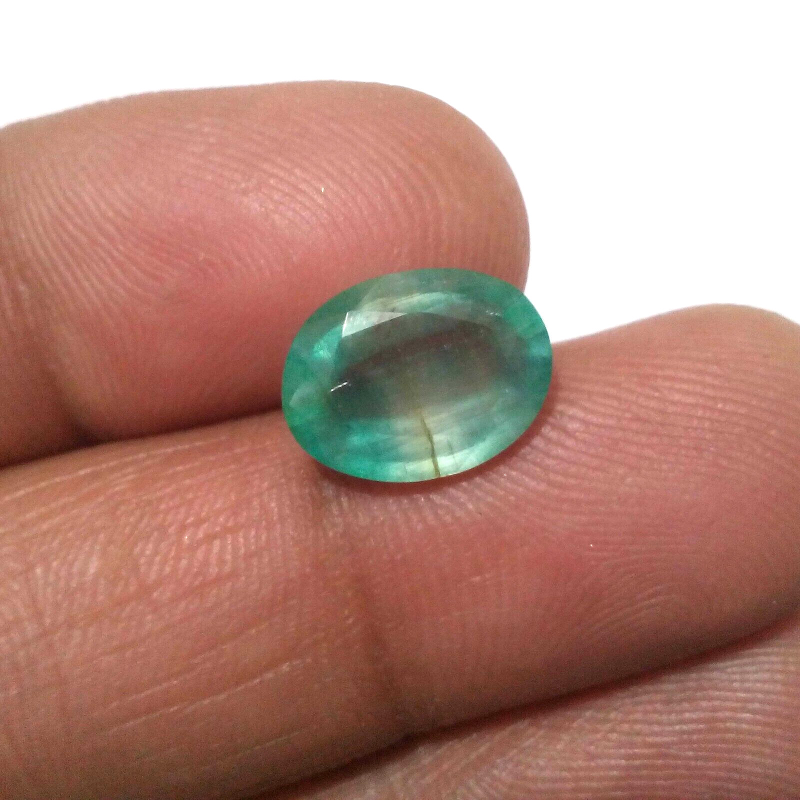 Amazing Colombian Emerald Faceted Oval Shape 3.80 Crt Emerald Loose Gemstone