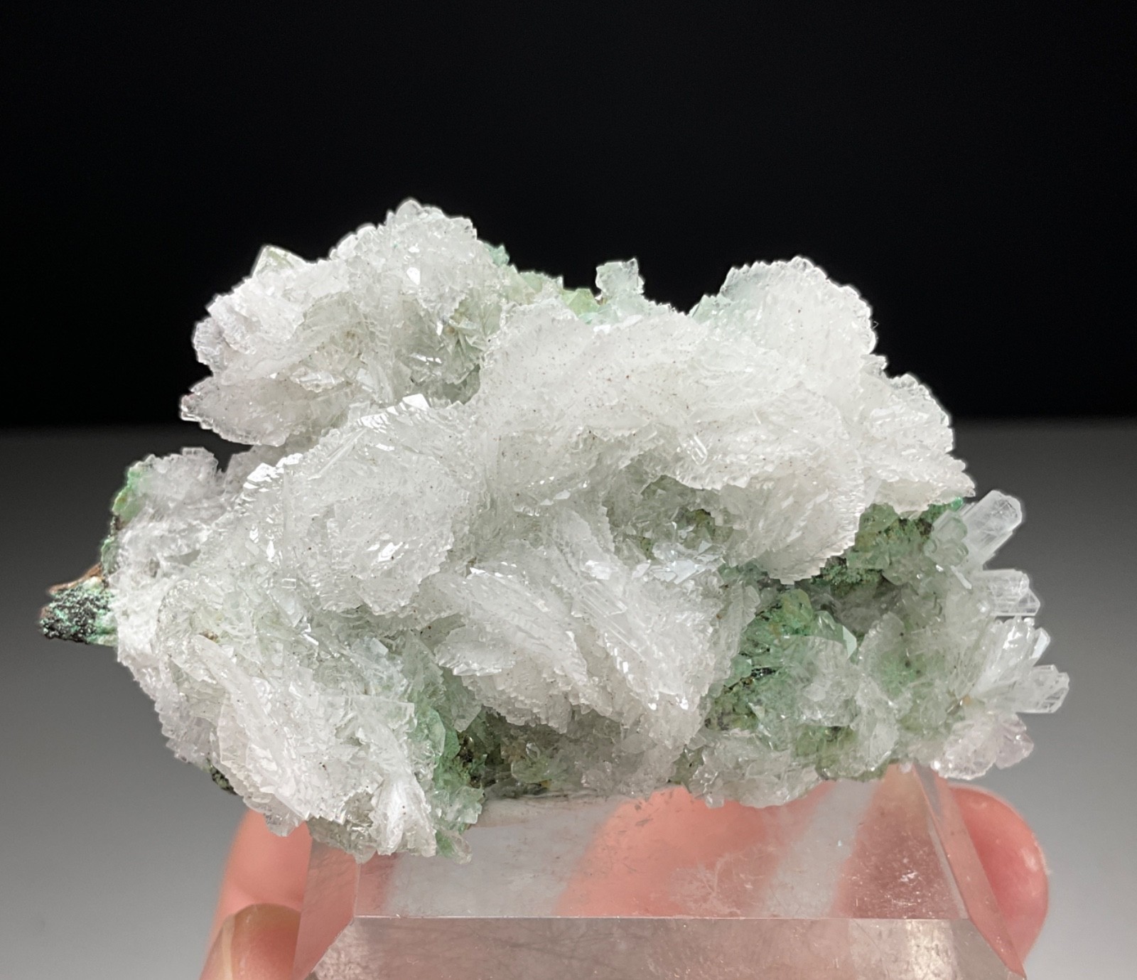 FINE COMBO! CALCITE, HEMIMORPHITE & CONICHALCITE FROM OJUELA MINE, MEXICO