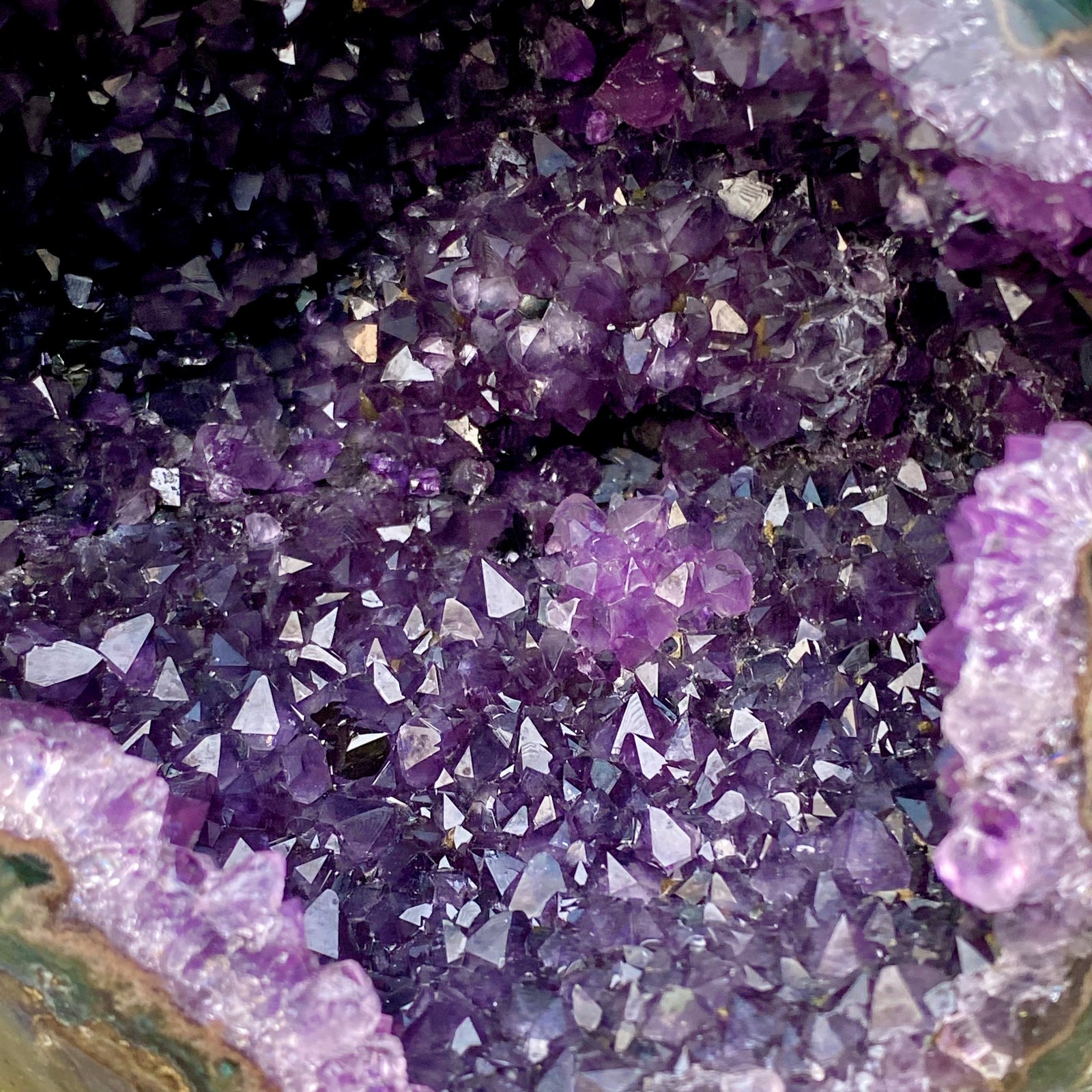 5.95LB Natural amethyst Dinosaur egg Quartz Crystal specimen healing