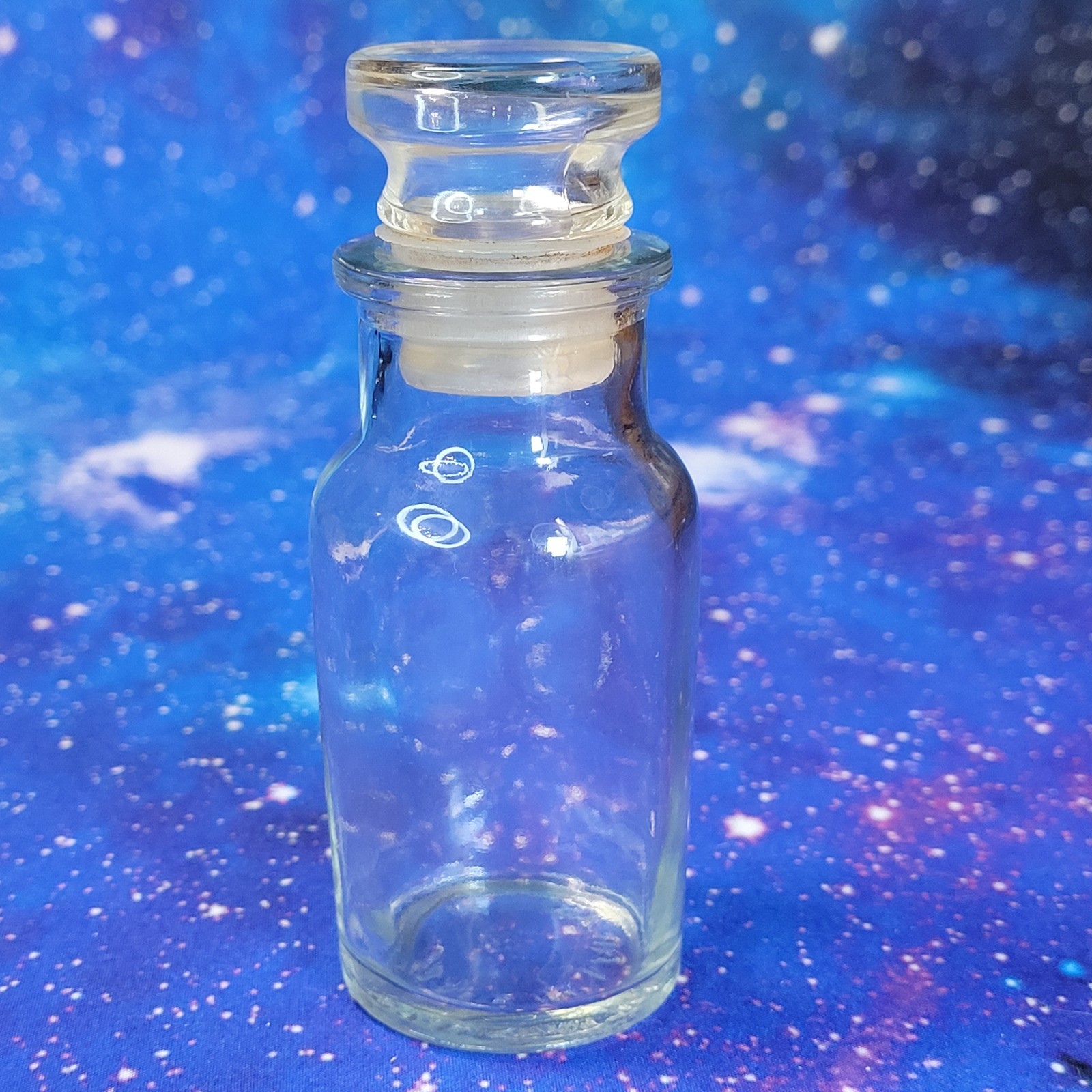 Ocean Jasper Natural Stone Tumbles in Vintage 4 oz Apothecary Glass Jar *Video*