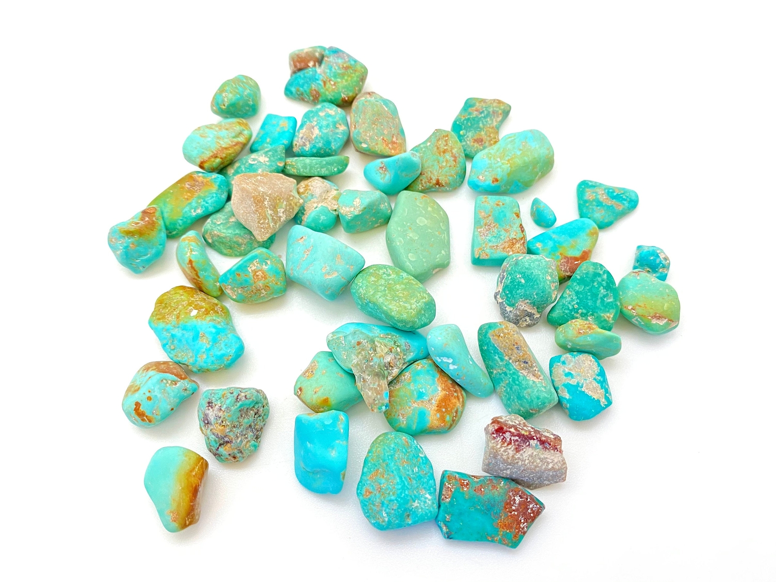 Raw Turquoise Stone (Grade A) Stabilized Turquoise Stone from Kingman, Arizona