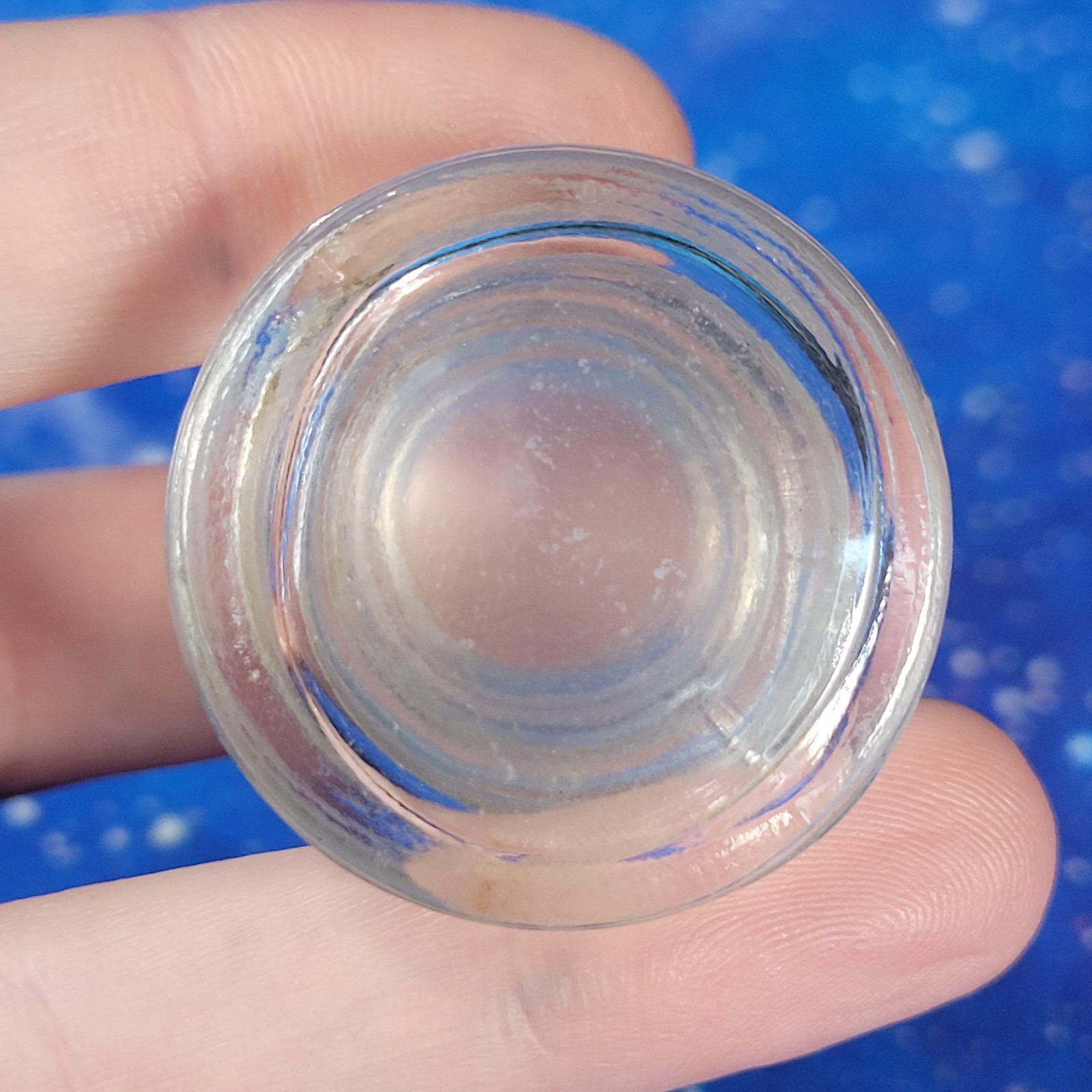 4oz Serpentine Crystal Tumbles in Apothecary Vintage Glass Jar Wagner Spice