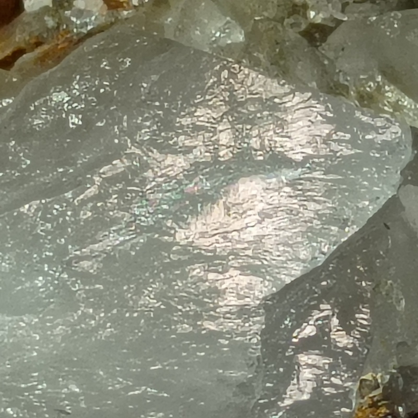 104g Quartz & Massive Topaz Crystal Silver Mines MO Historic Byrd Collection