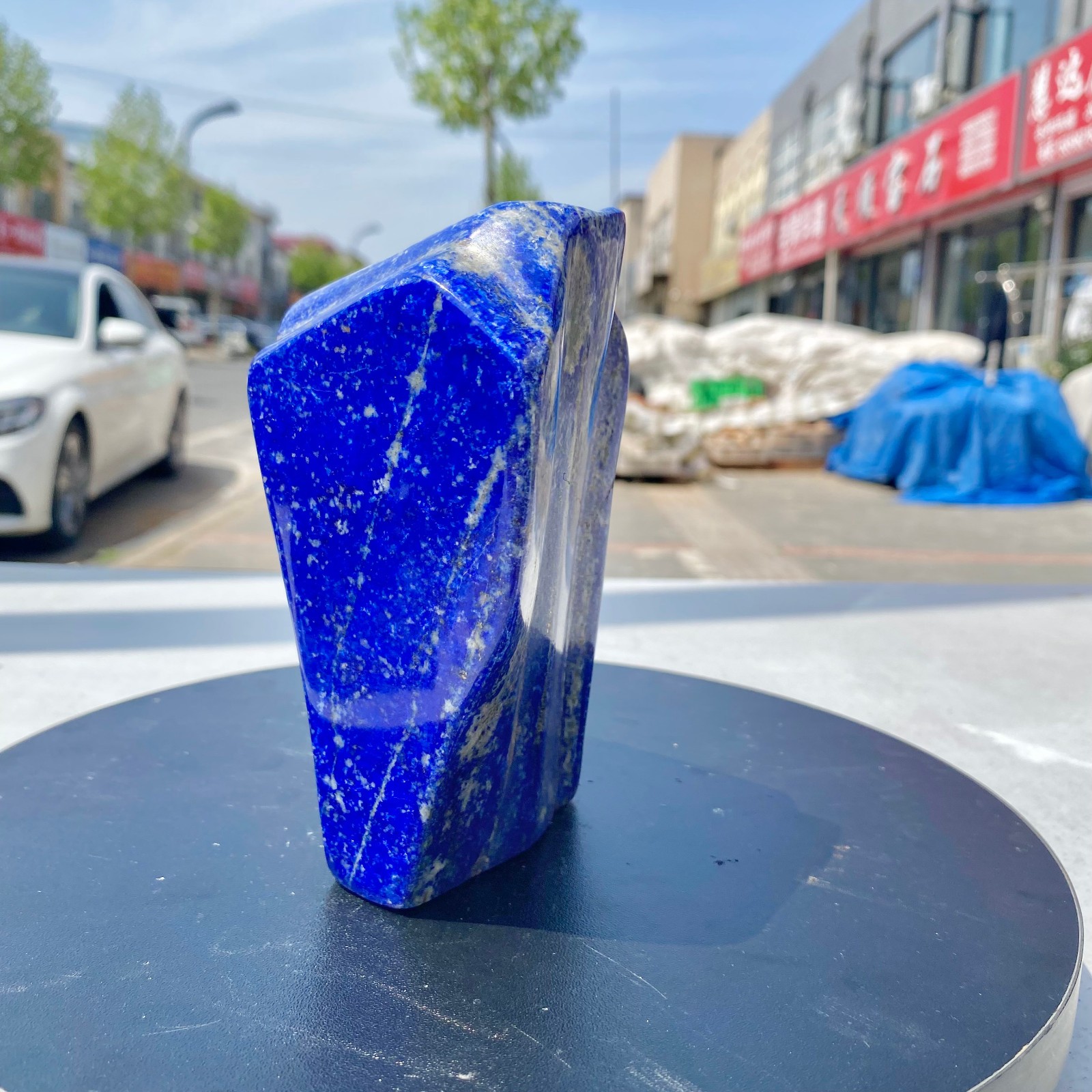 3.52LB Natural Stone Lapis Lazuli Freeform Polished Crystal Mineral Specimen