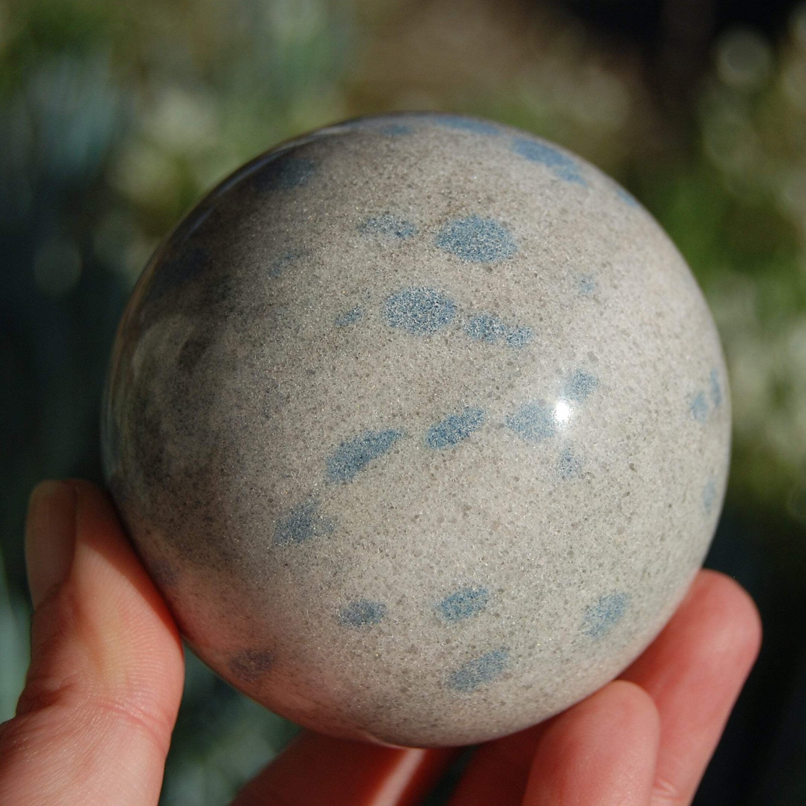 Large Apatite in Cleavelandite Crystal Sphere 2.75in 1.2lb – Stone of Inspiratio