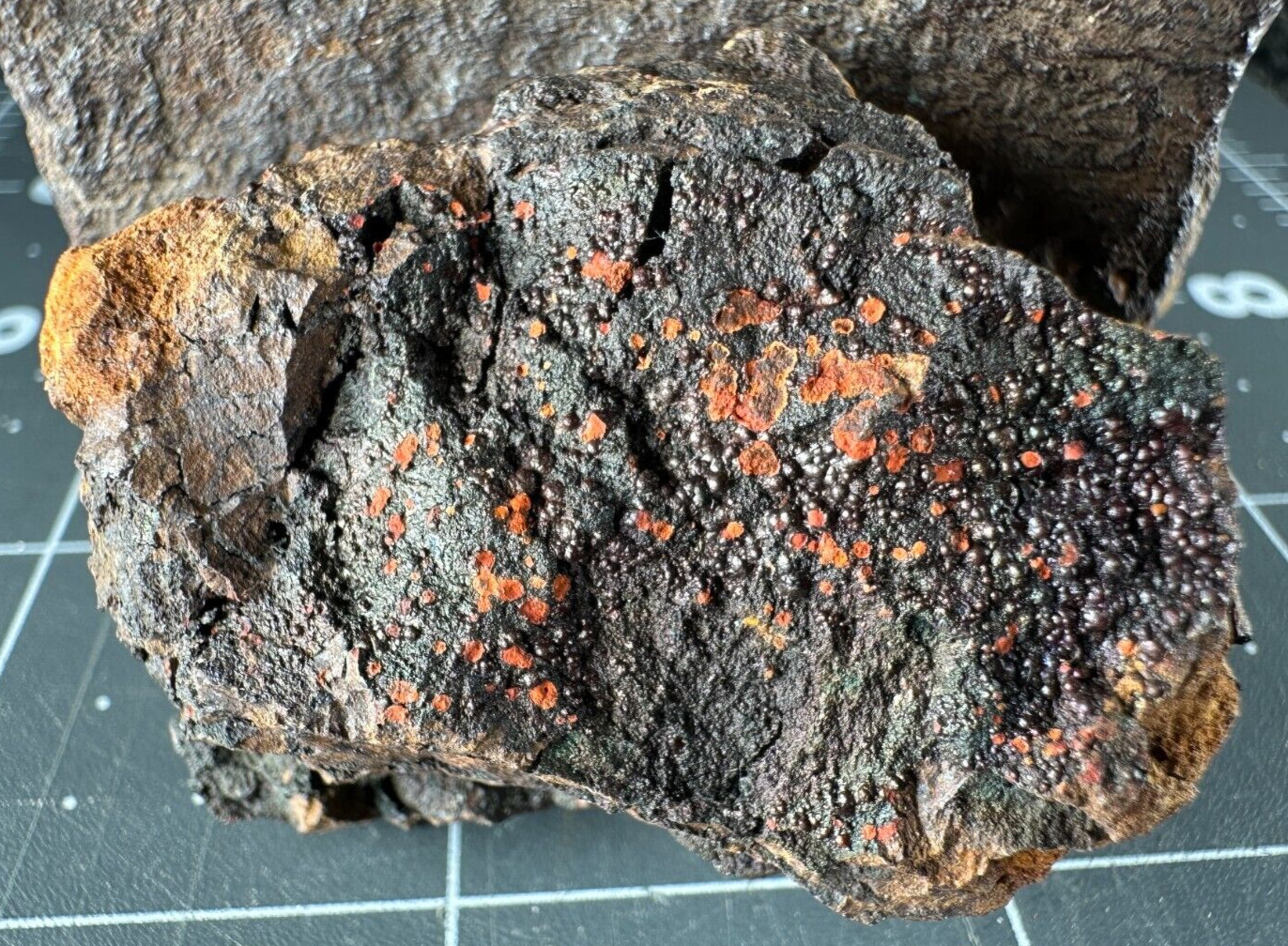 ➤8 PC LOT – Malachite-Azurite-Barite-Hematite-No ID Rutile?- GRAPHIC MINE NM➤882