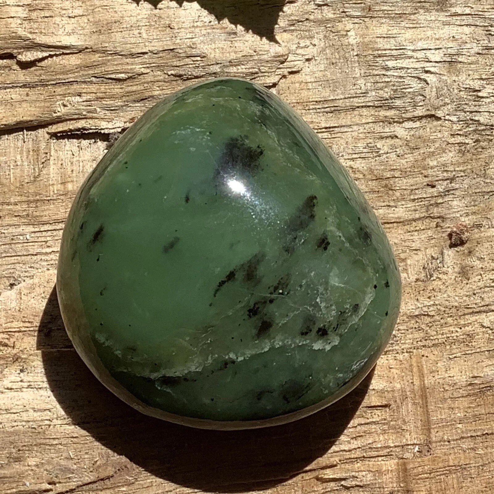 Siberian Jade Pebble Green Nephrite Jade Stone Polish Sayan Mountain Siberia #8
