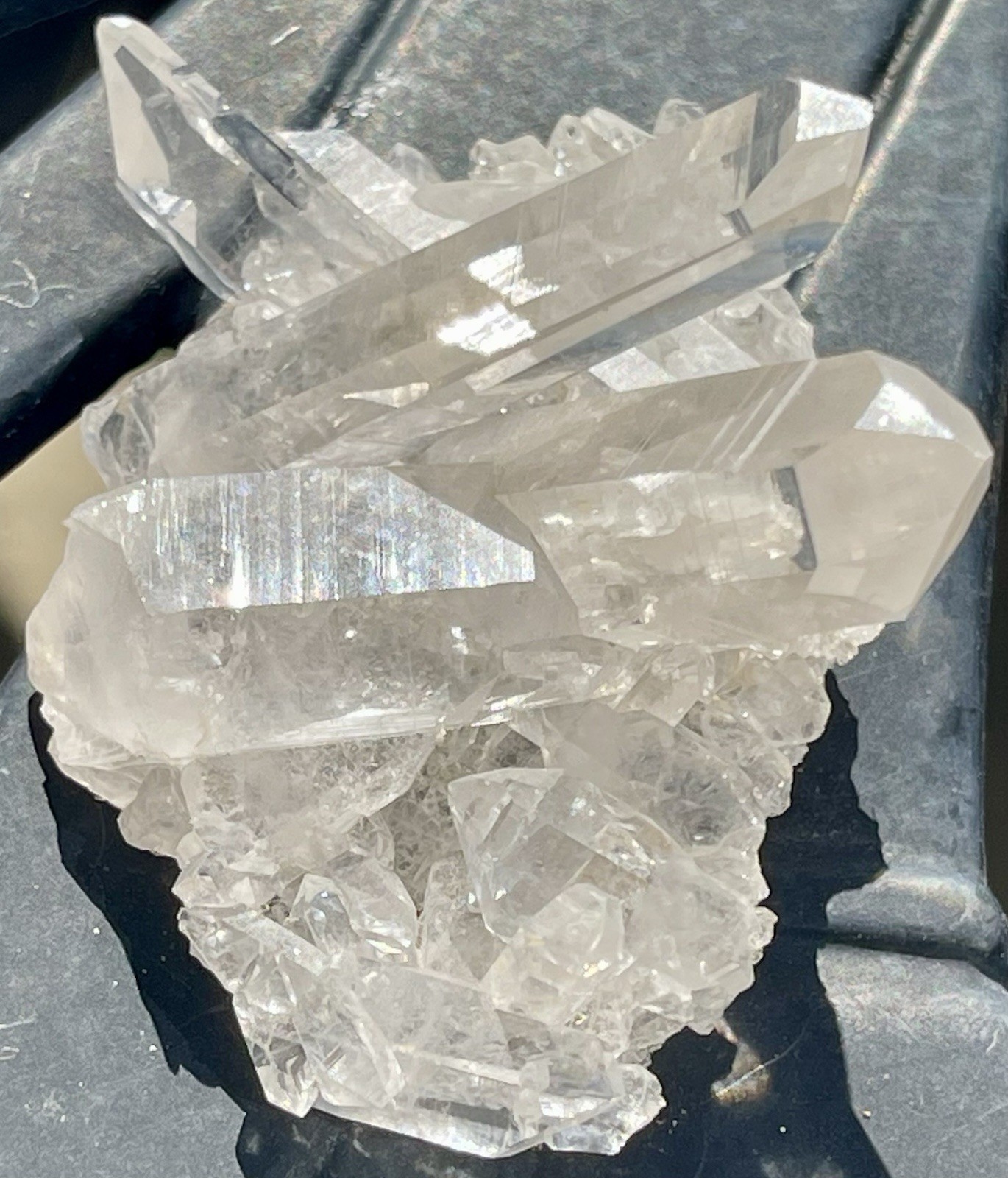 Quartz Crystals 34.32 Grams 2.0” Long, 1.5” Wide and 1.2” Tall From Afghanistan