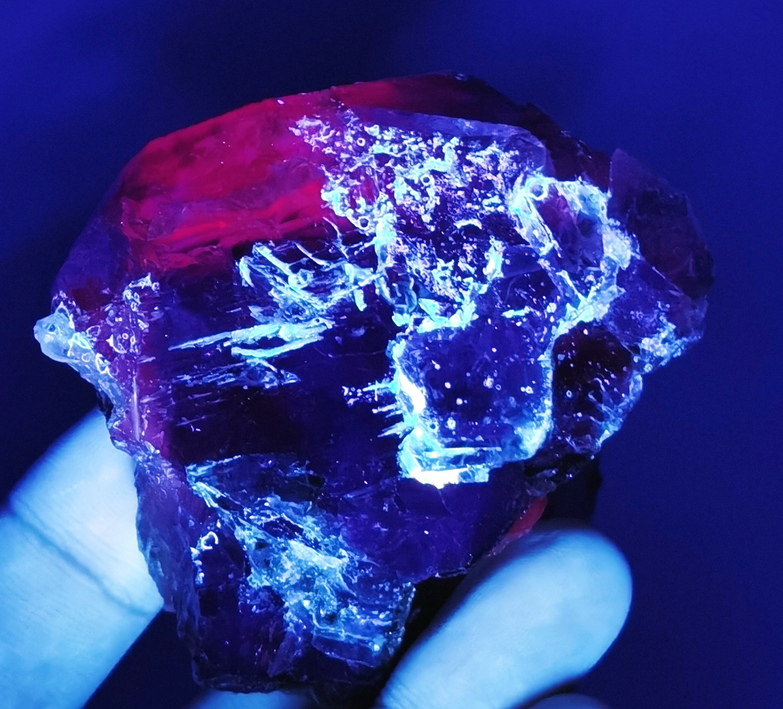 Natural Transparent Purple Window Fluorite Mineral Specimen China