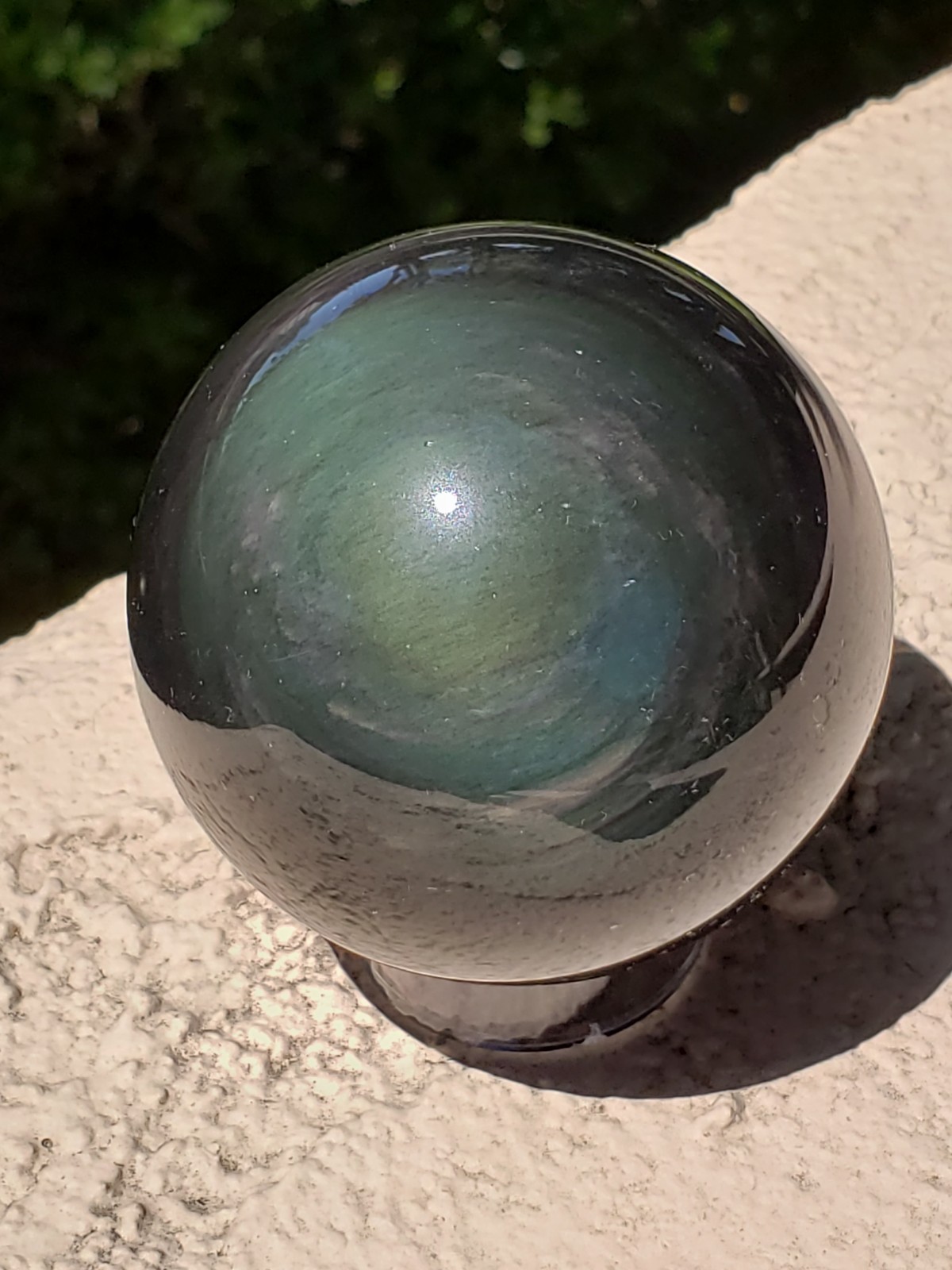 2.45″ Rainbow Obsidian Crystal Sphere Orb Ball, 300g or 10.6 oz