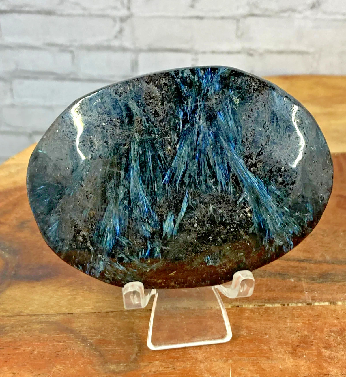 2025NEW !Arfvedsonite PalmStone Healing Reiki Stone Gift Home Decor Collection