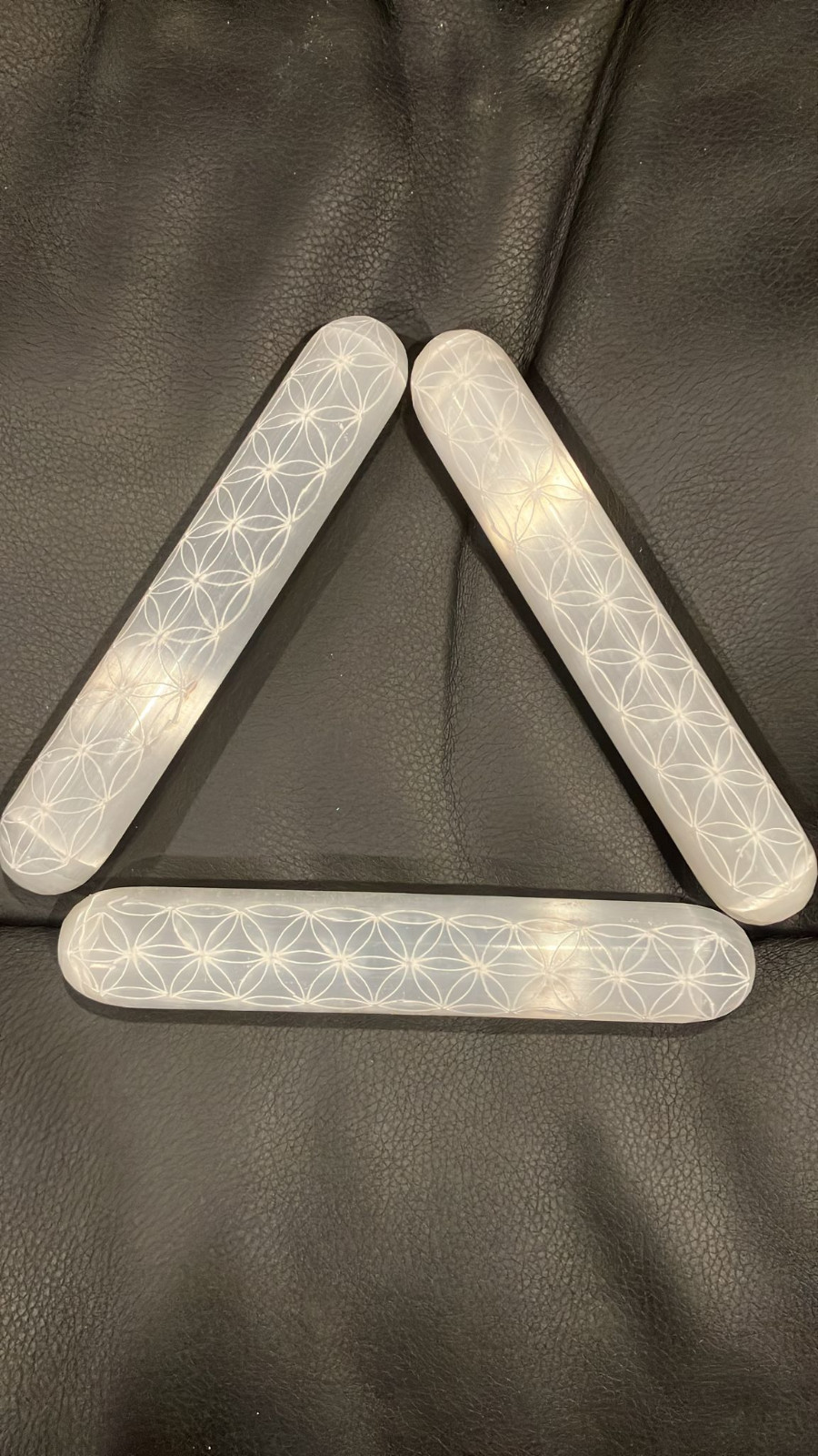 Natural Selenite Crystal Massage Wand ” Smooth Polished Heal LOT of 5 BULK Whole