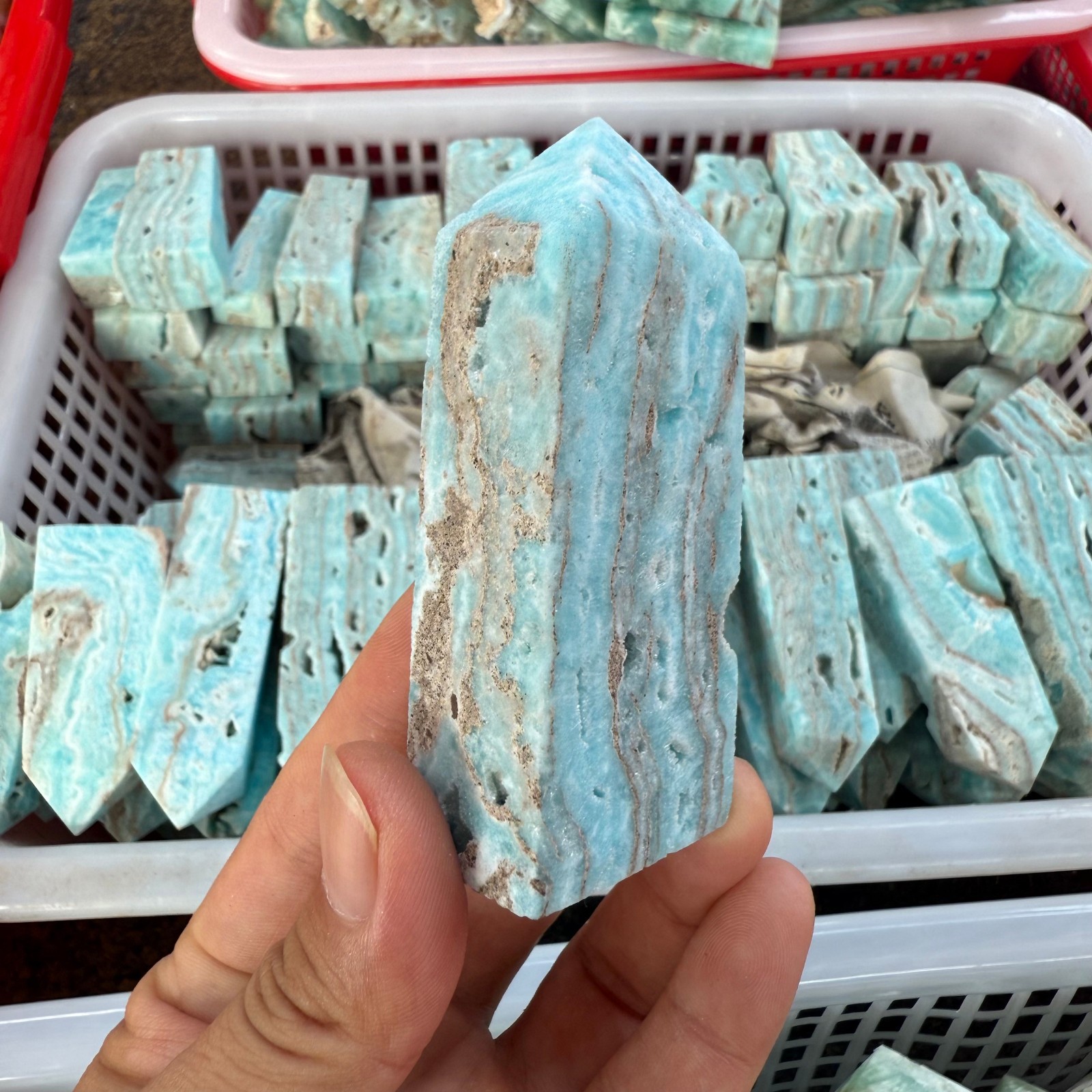Natural Different grade Mine Healing Stone Obelisk Wand Home Decor 500g