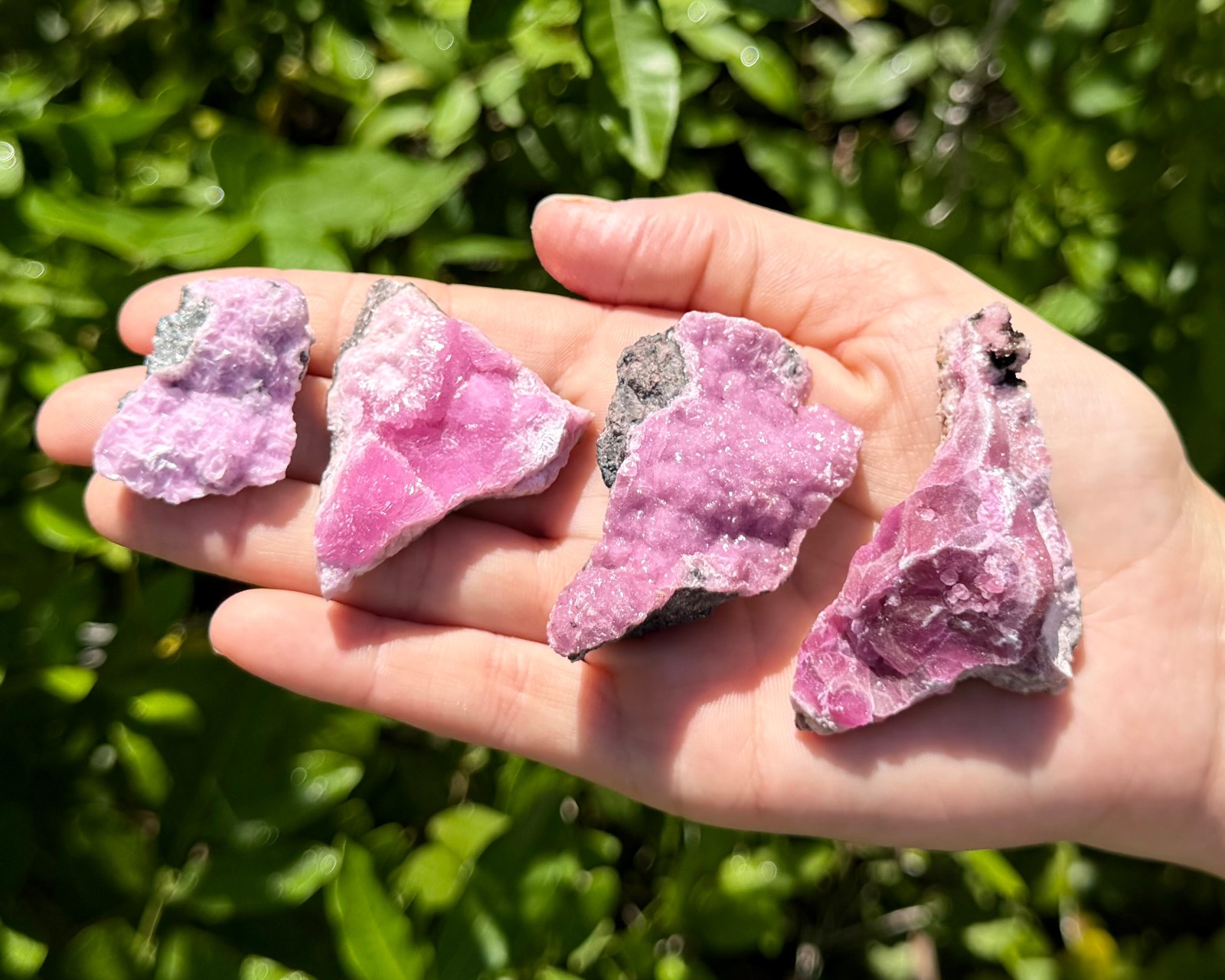 Natural Pink Cobaltoan Calcite Crystal Clusters – ‘A’ Grade Raw Cobalt Calcite