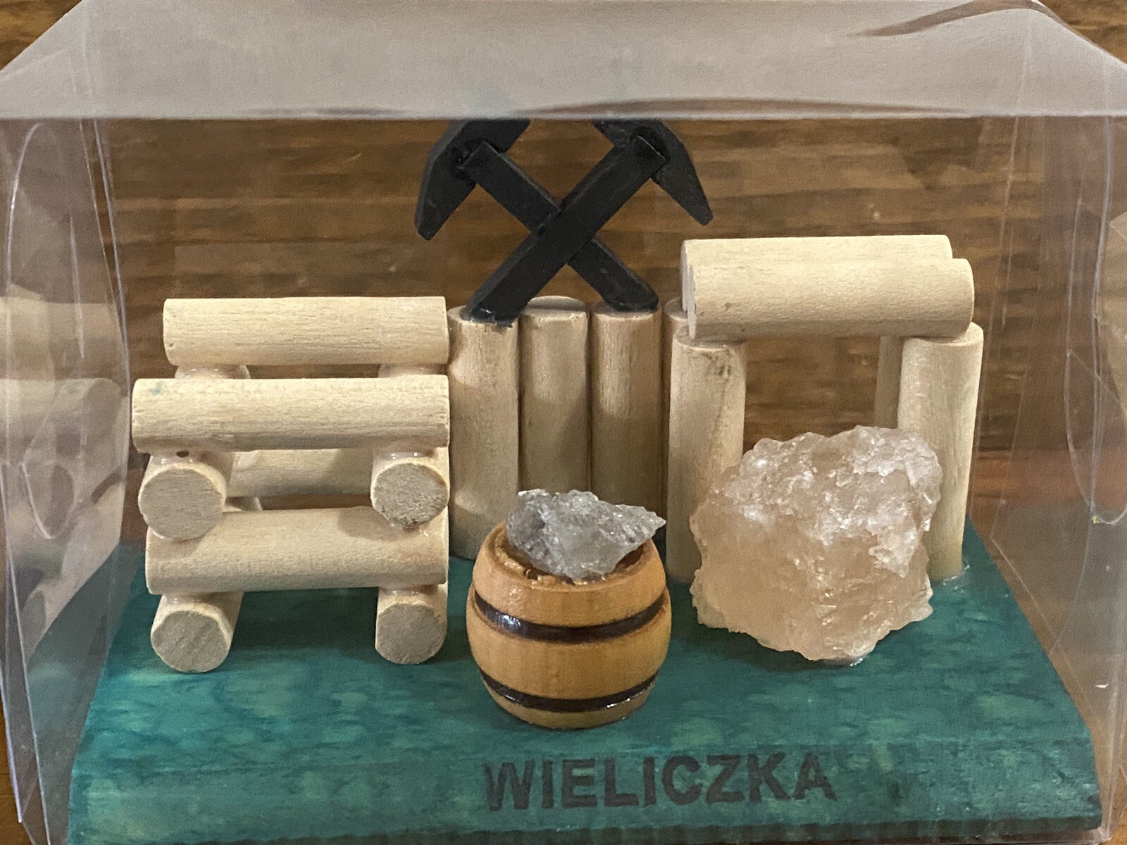 POLAND SALT MINES WIELICZKA Souvenir wooden tools Bucket Hand Made Rare
