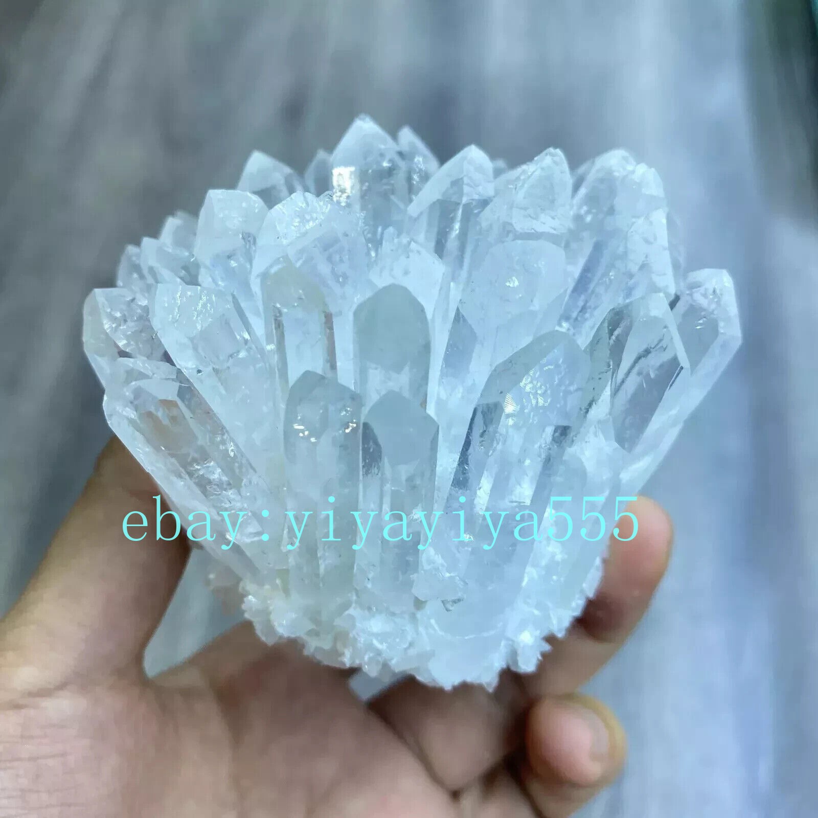New Find white Phantom Quartz Crystal Cluster Mineral Specimen Healing 200g+ 1pc