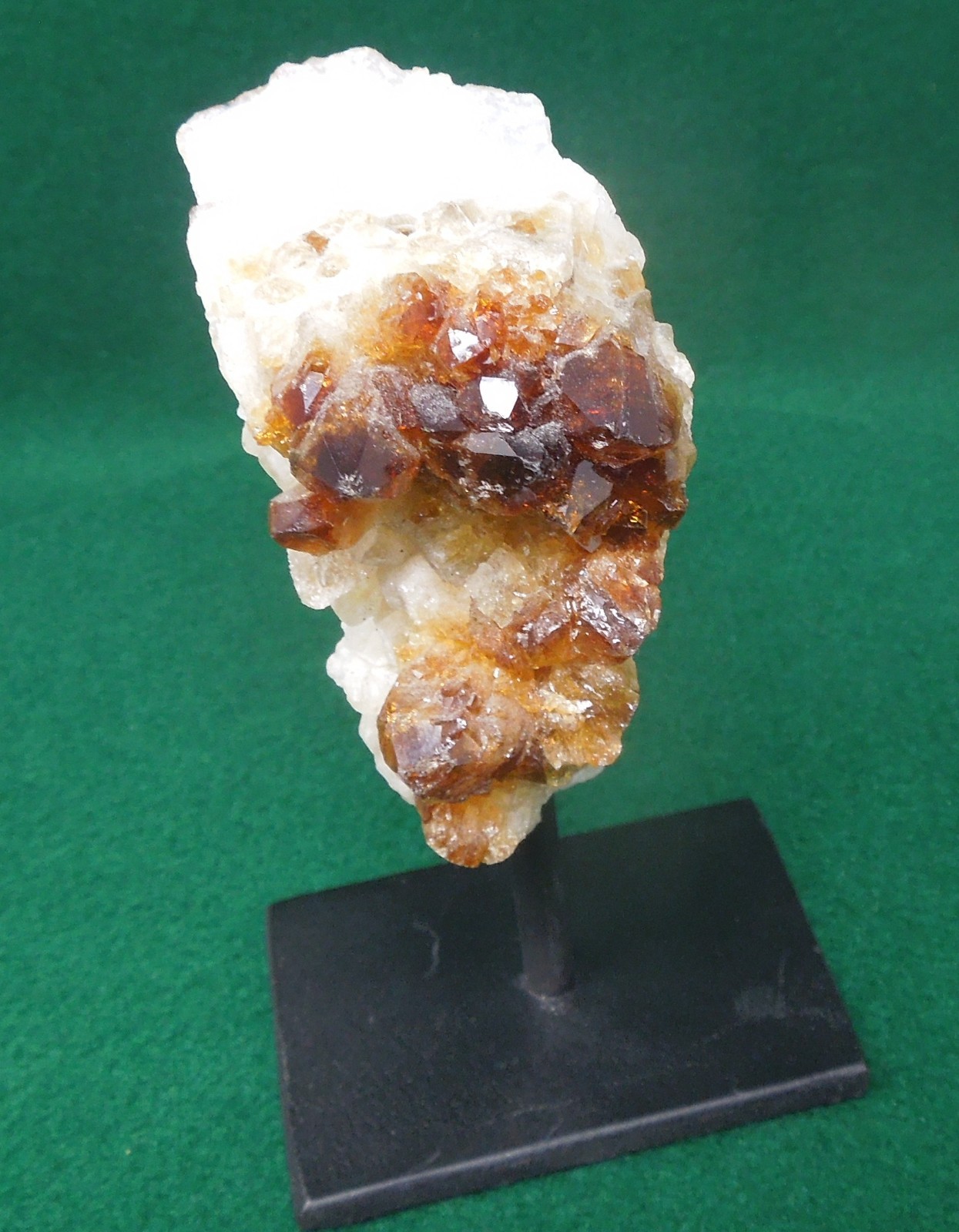 Citrine Quartz Crystal Cluster , Mounted Display Specimen, 4-3/4″ x 2-1/2″