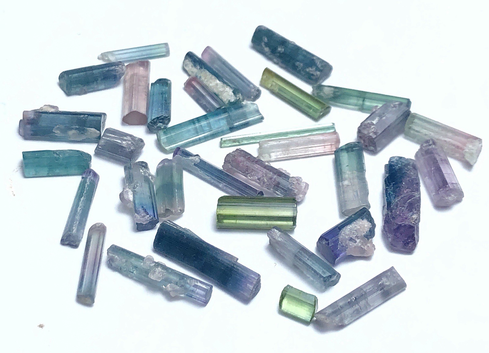 An Amazing Purpel And Multi Color Tourmaline Jewllery Size Lot From Afg