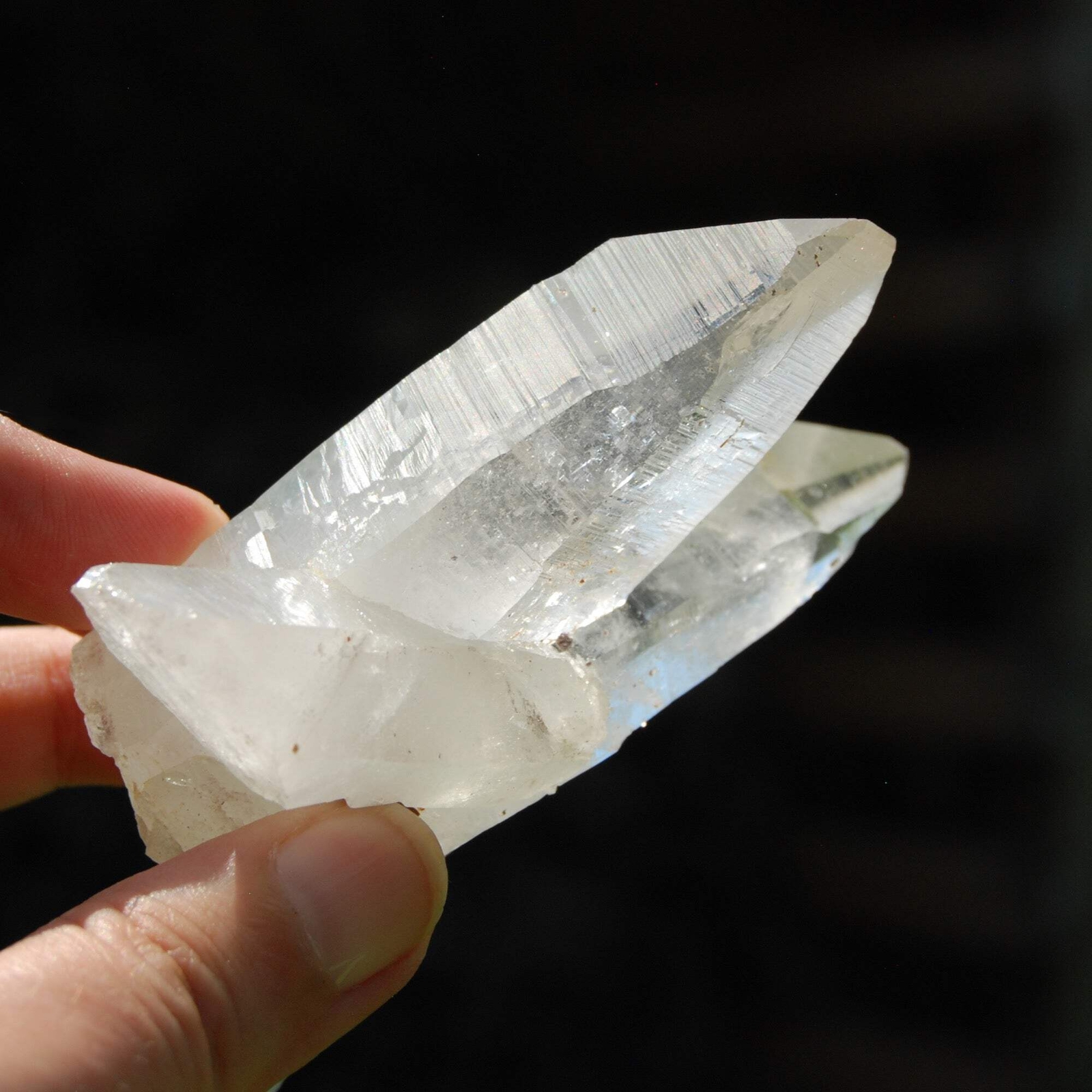 4in 160g Tantric TWIN FLAME Soulmate Colombian Lemurian Seed Crystal Cluster, Se