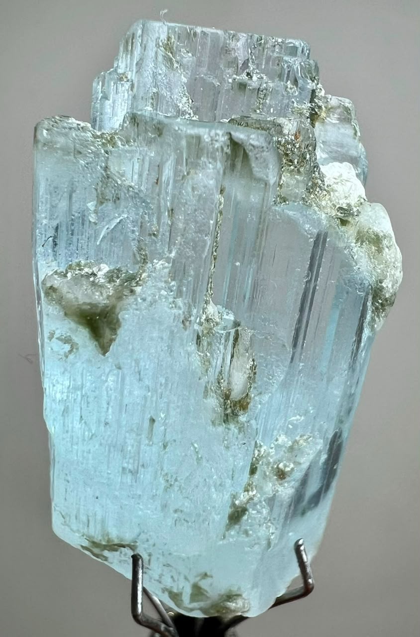 26Ct, Eye Clean! Natural Sky Blue Aquamarine Crystal From Shigar Valley PAk