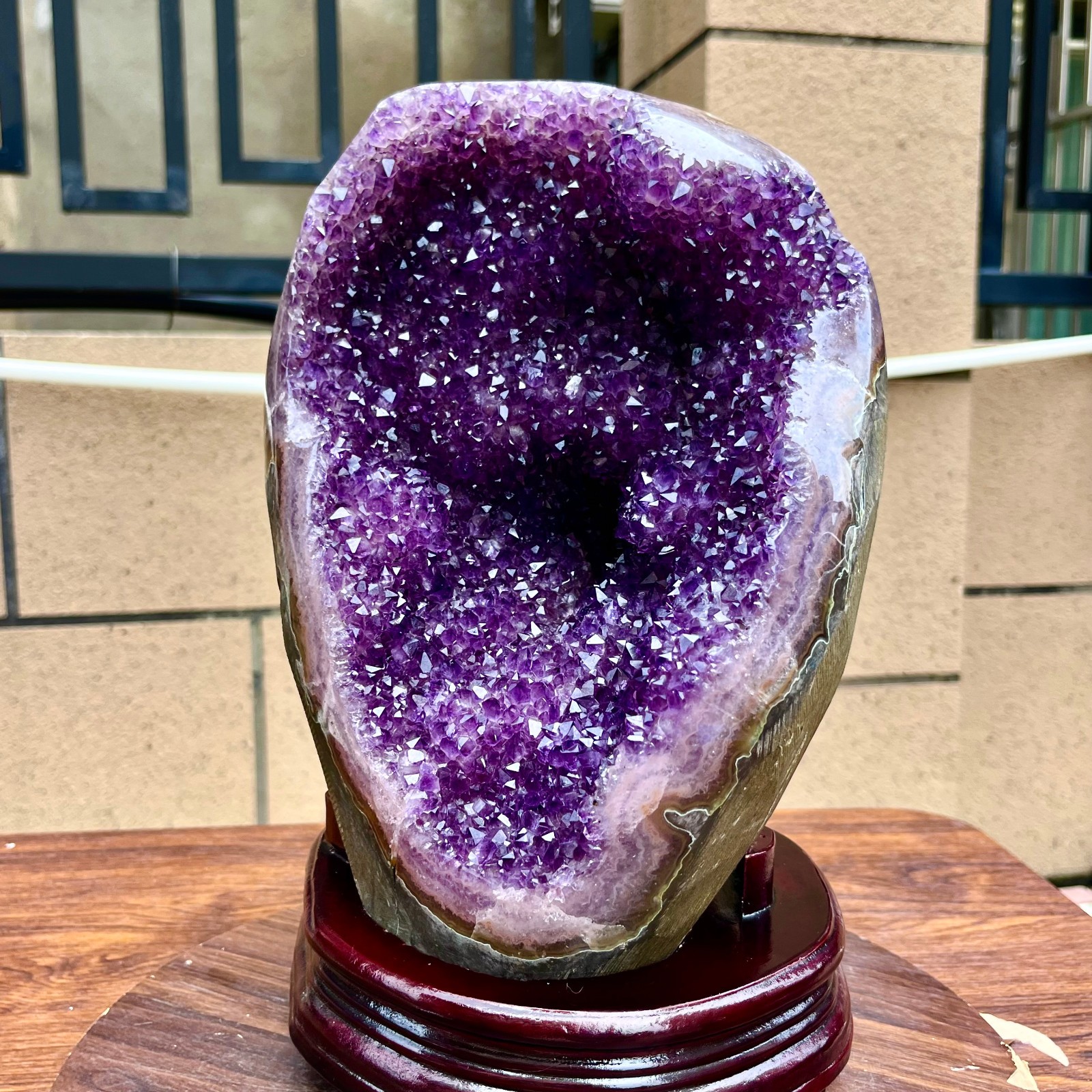 20.77LB Natural amethyst, quartz ore body Uruguayan amethyst crystal block