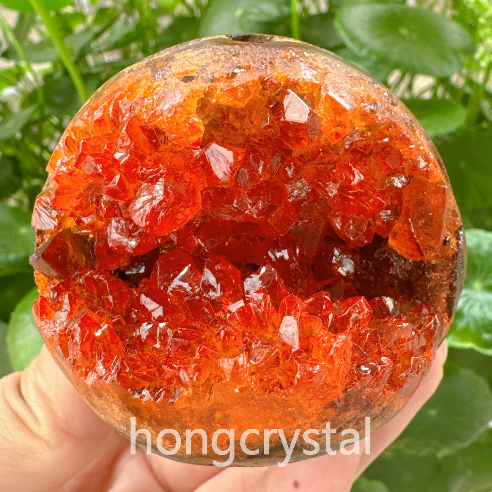 200g-300g Natural Citrine geode quartz cluster crystal specimen healing