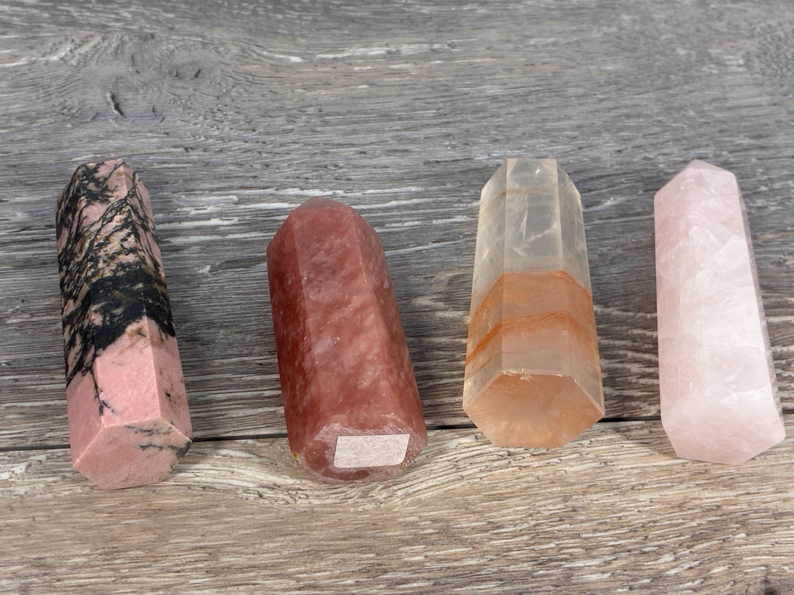 Obelisk Crystals Towers Chakras Point Healing 18 Pc Over 2 Lb Mixed Stone