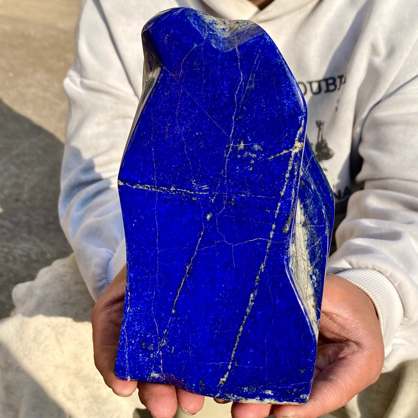 7.3LB Natural Stone Lapis Lazuli Freeform Polished Crystal Mineral Specimen