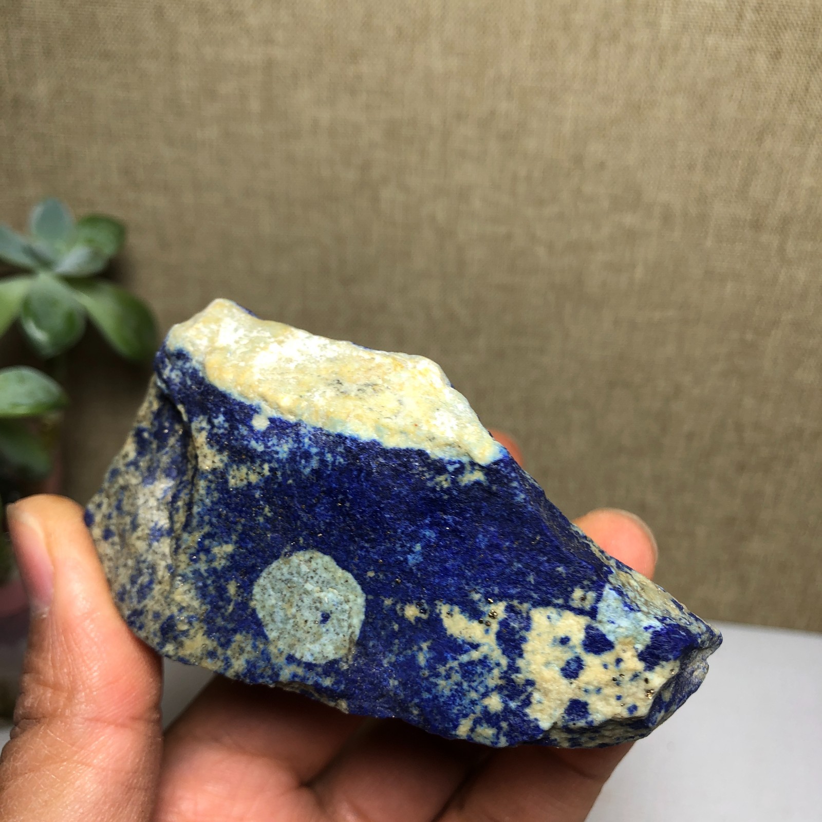 223g Natural lapis lazuli Crystal gemstone Rough Mineral Specimen healing A2024