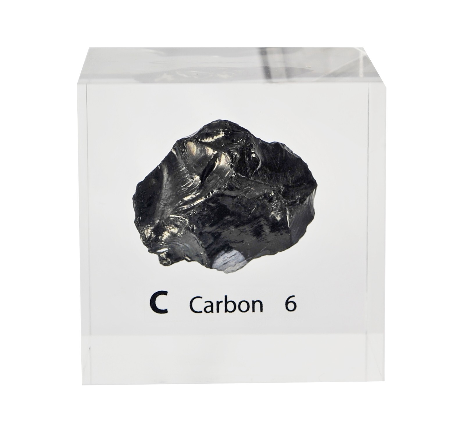 Carbon 50mm Lucite Acrylic Cube for Element Collection USA SHIPPING