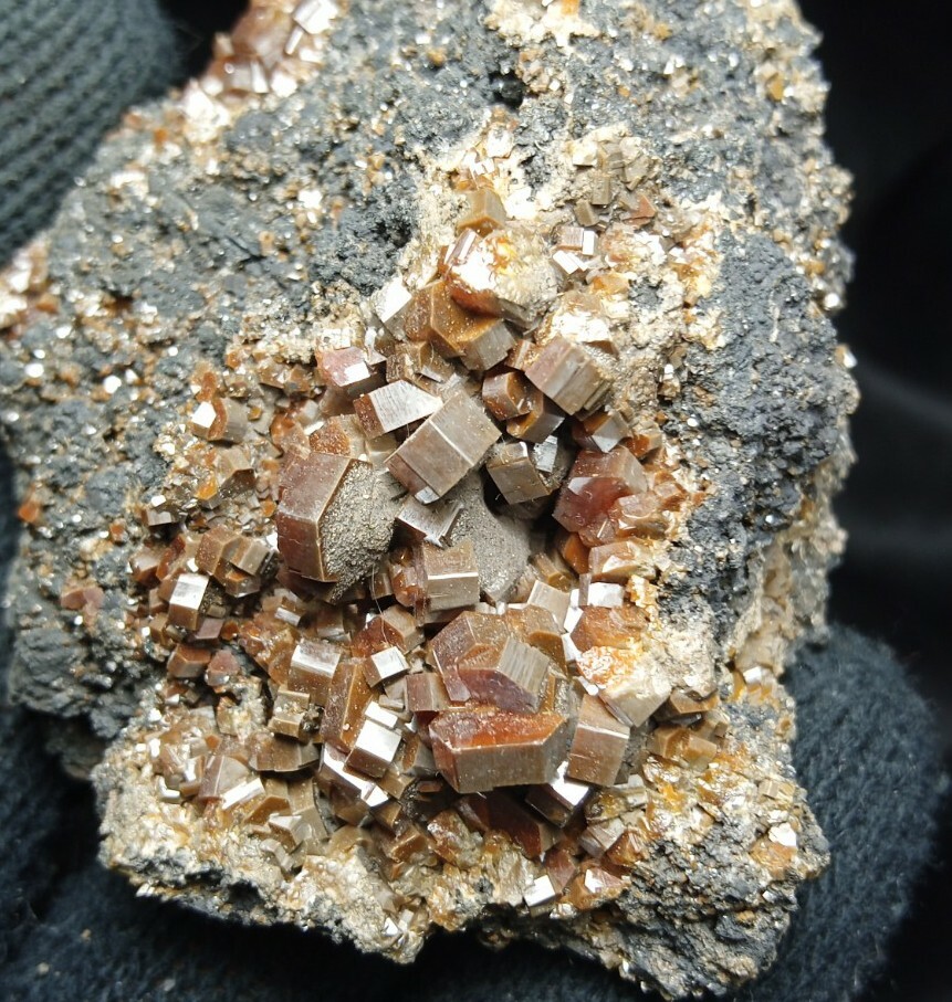 2.25 inch Cherry Red Vanadinite w Goethite from Taouz Morocco Africa