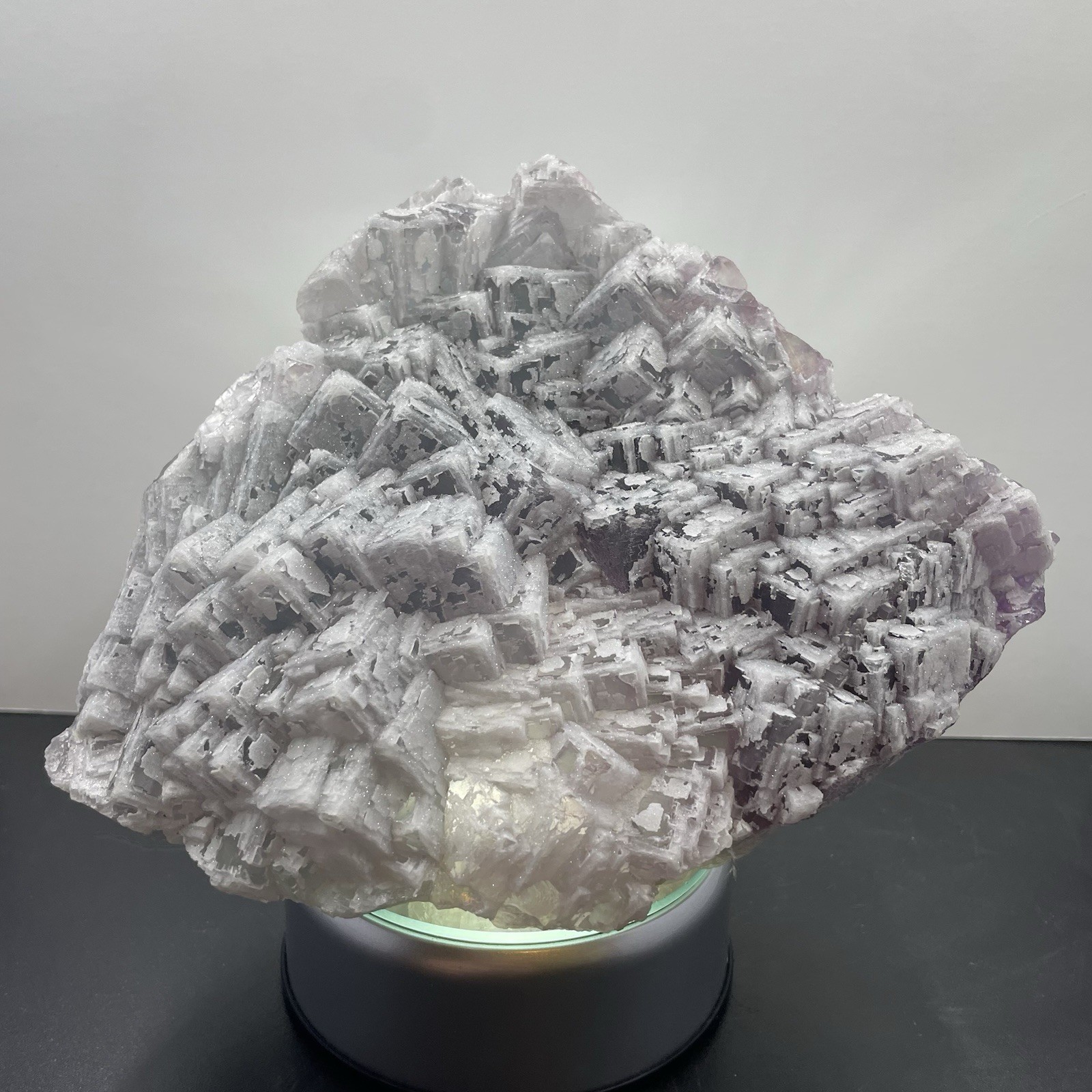 Fluorite Specimen Coated in Drusy Quartz – Cubic Clusters, China Over 5lbs Large