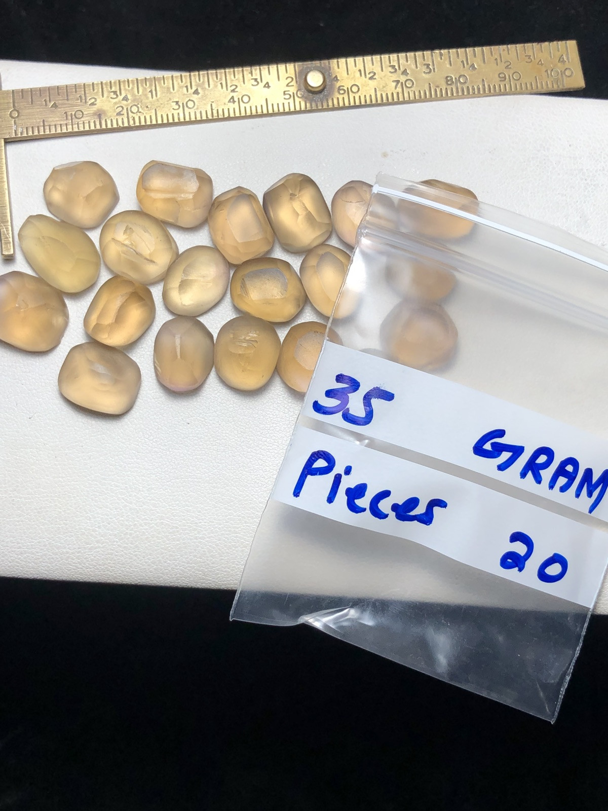 35Gram/ 20 Pieces / Beautiful Parfait Preformed Citrine Ready For Fancy Cutting