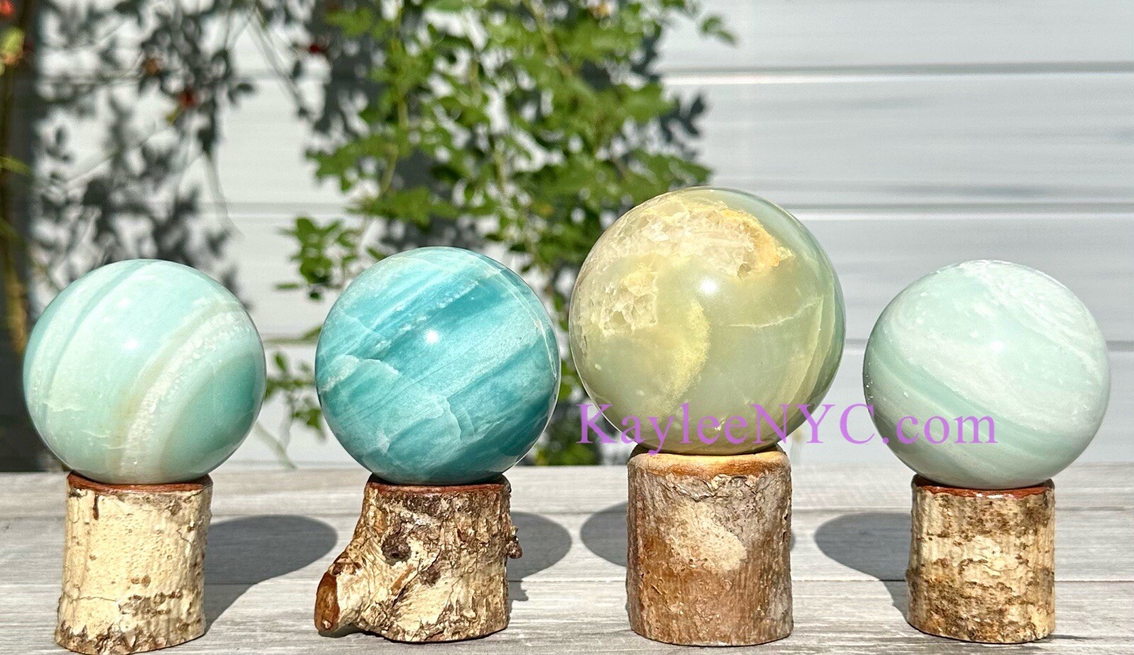 Wholesale Lot 4-5 Pcs Natural Amazonite Sphere Crystal Healing Energy