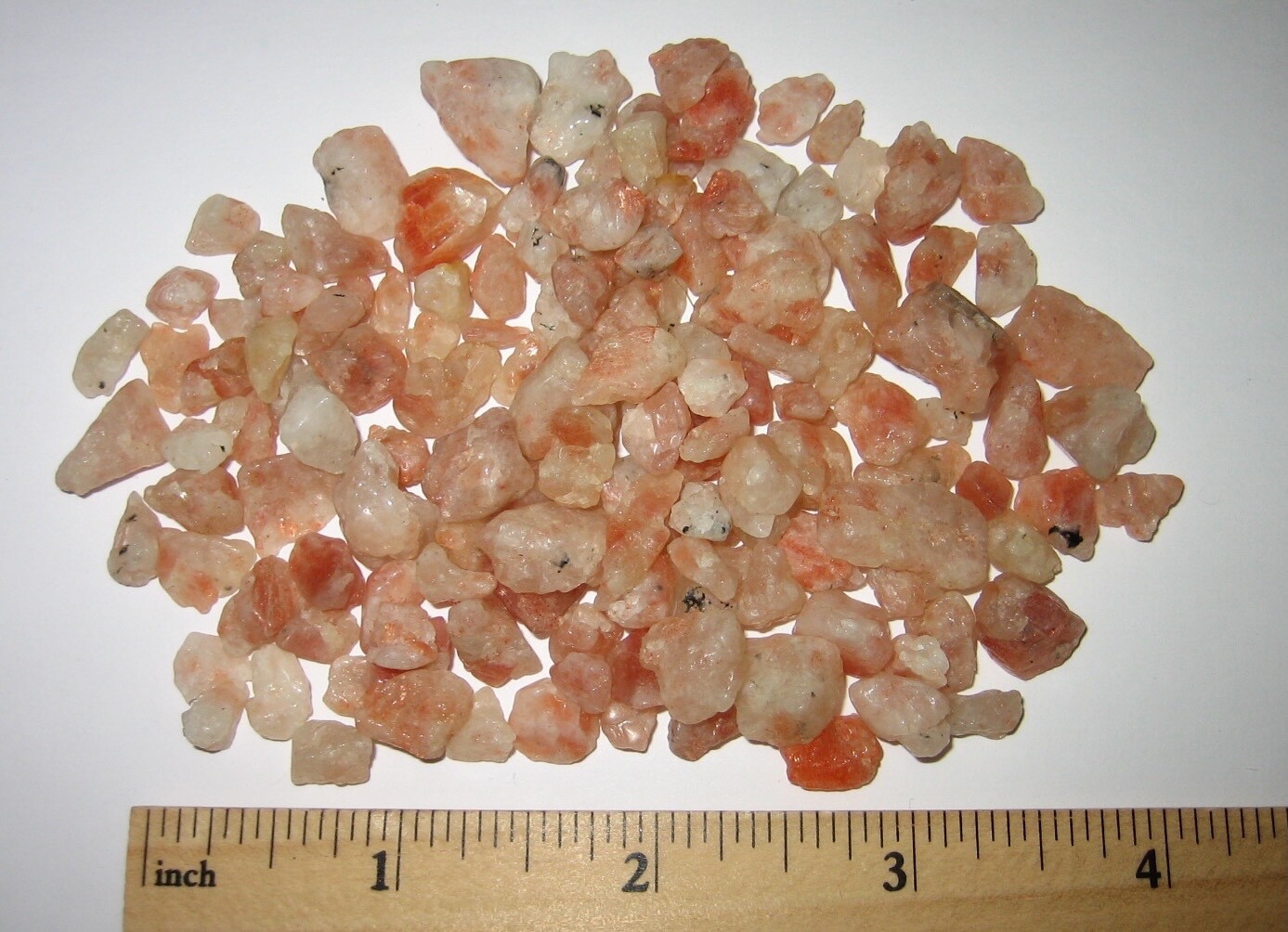 147 TUMBLED SMALL 0.2″-0.6″ SUNSTONE NATURAL STONE MINERALS INDIA ~ 69.1grams *3