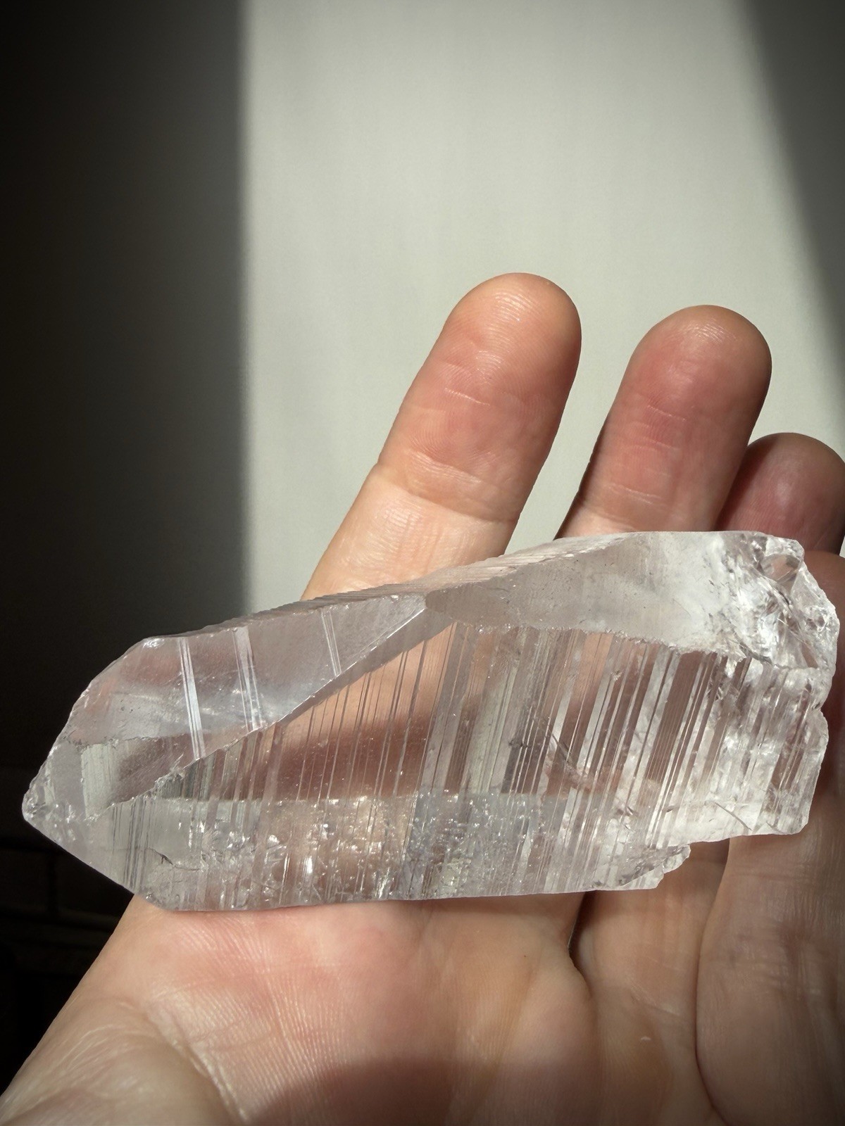Lemurian Quartz Crystal Optical Quartz Self Healed Quartz Brazil Crystal