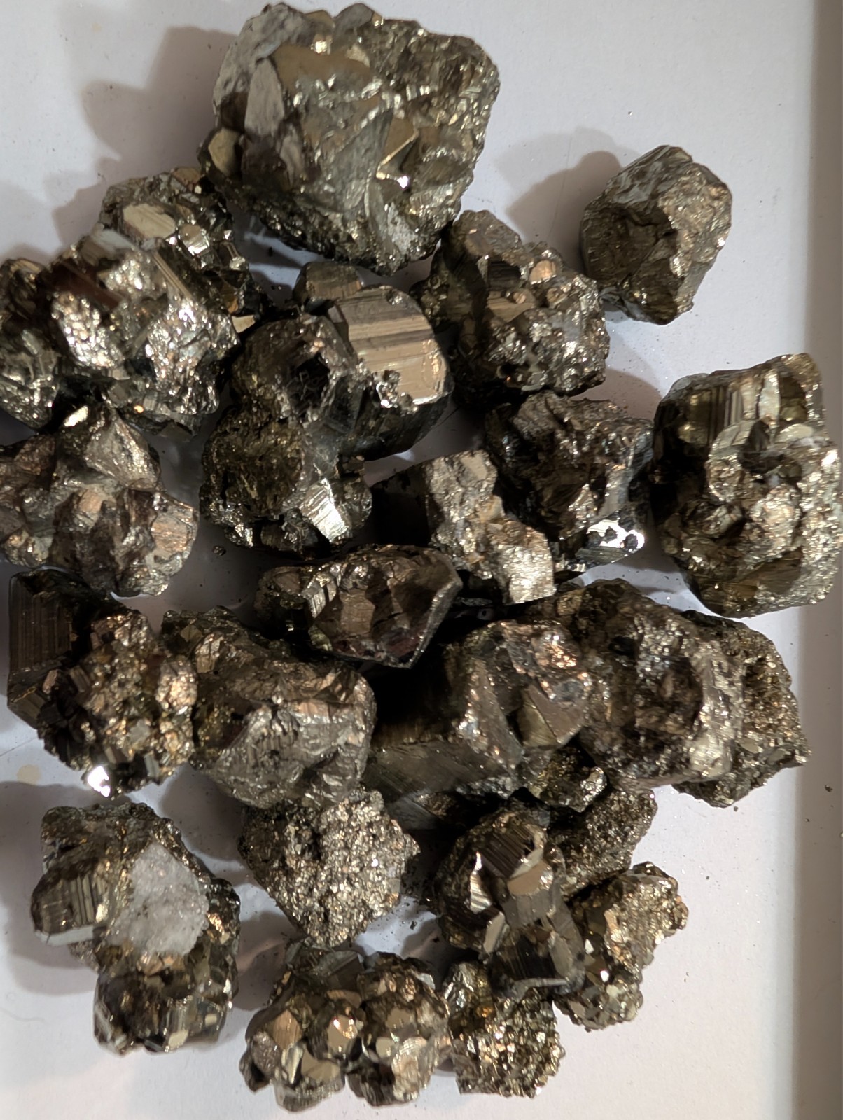 15 oz Peruvian Pyrite Crystal Stones | BULK WHOLESALE