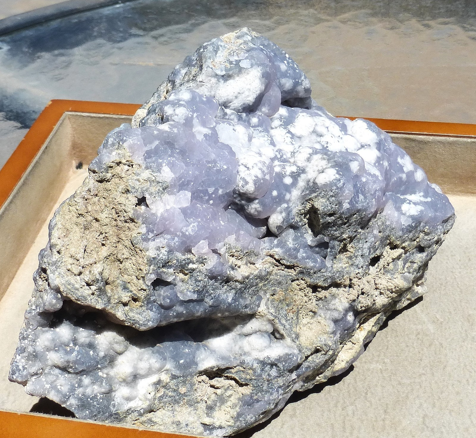 LARGE Purple/lilac Smithsonite specimen from El Refugio Mine Mexico 3lb. 2.5 oz.