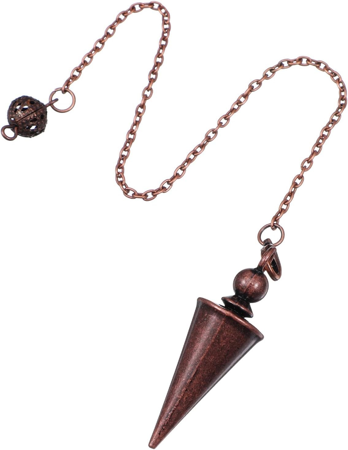 Bronze Metal Copper Spiritual Point Pendulum for Divination Healing