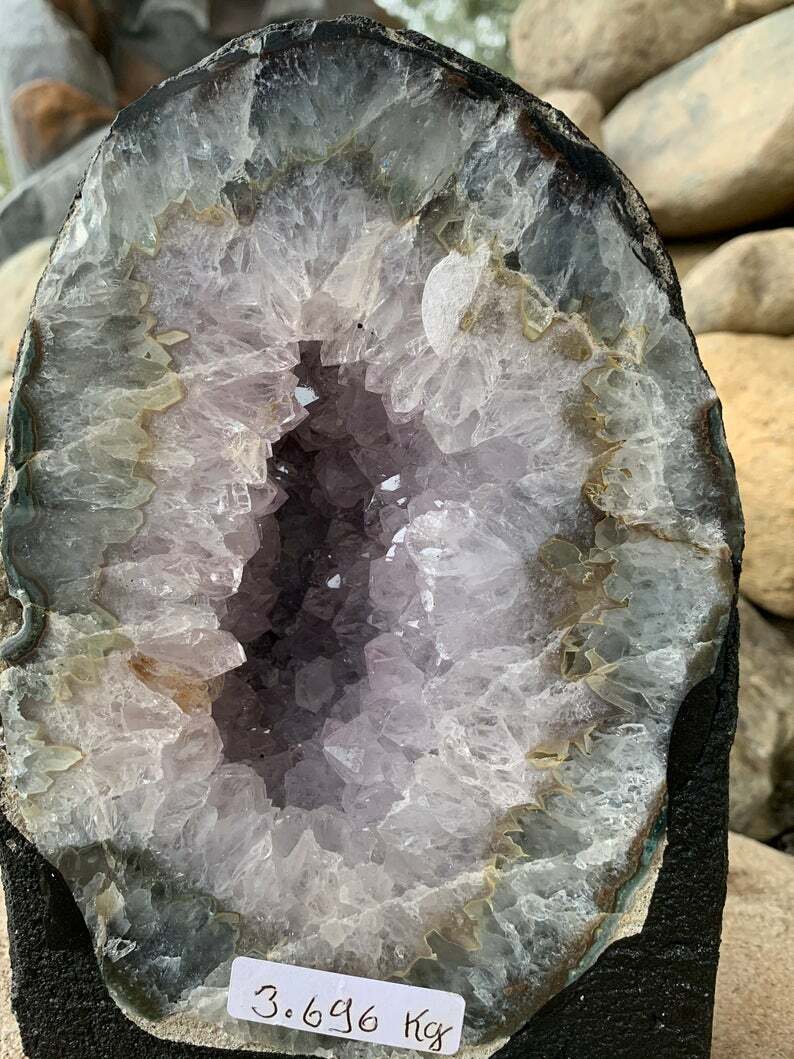 SALE! 8.12 lb BIG Amethyst Geode,Cathedral Crystal Cluster,Amethyst Uruguay