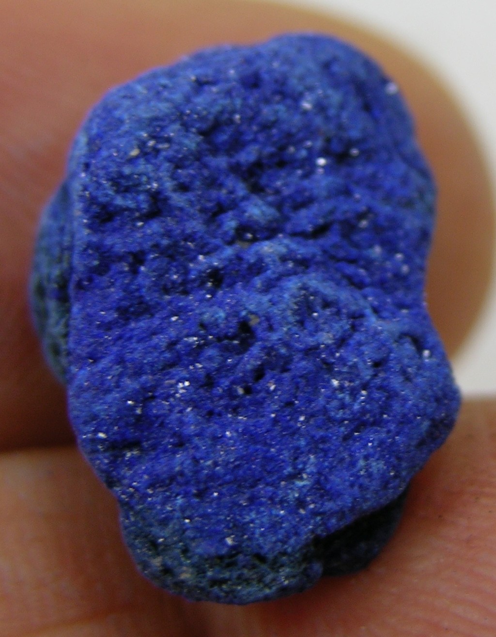 #10 Africa 16.50ct Natural Deep Blue Azurite Crystal Mineral Specimen 3.30g 18mm