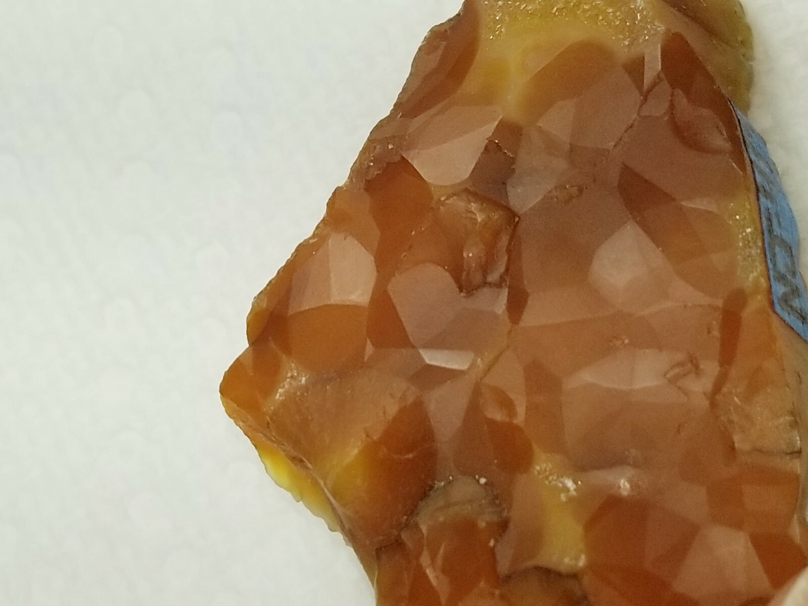 Geometric Pattern Orange Red Carnelian Crystal Mineral Specimen N Plainfield NJ