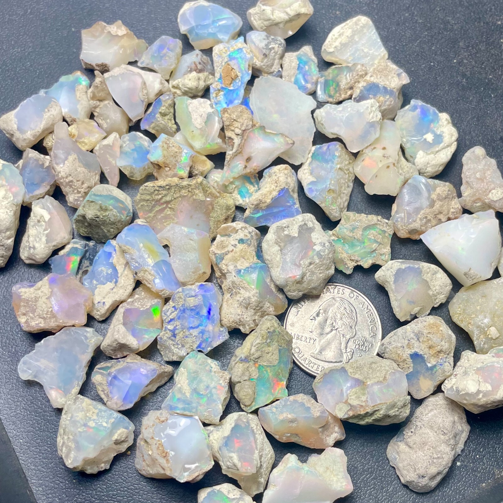 Natural Ethiopian Welo Opal Rough Bulk 5-15ct As Low As $1.60/gram US SELLER